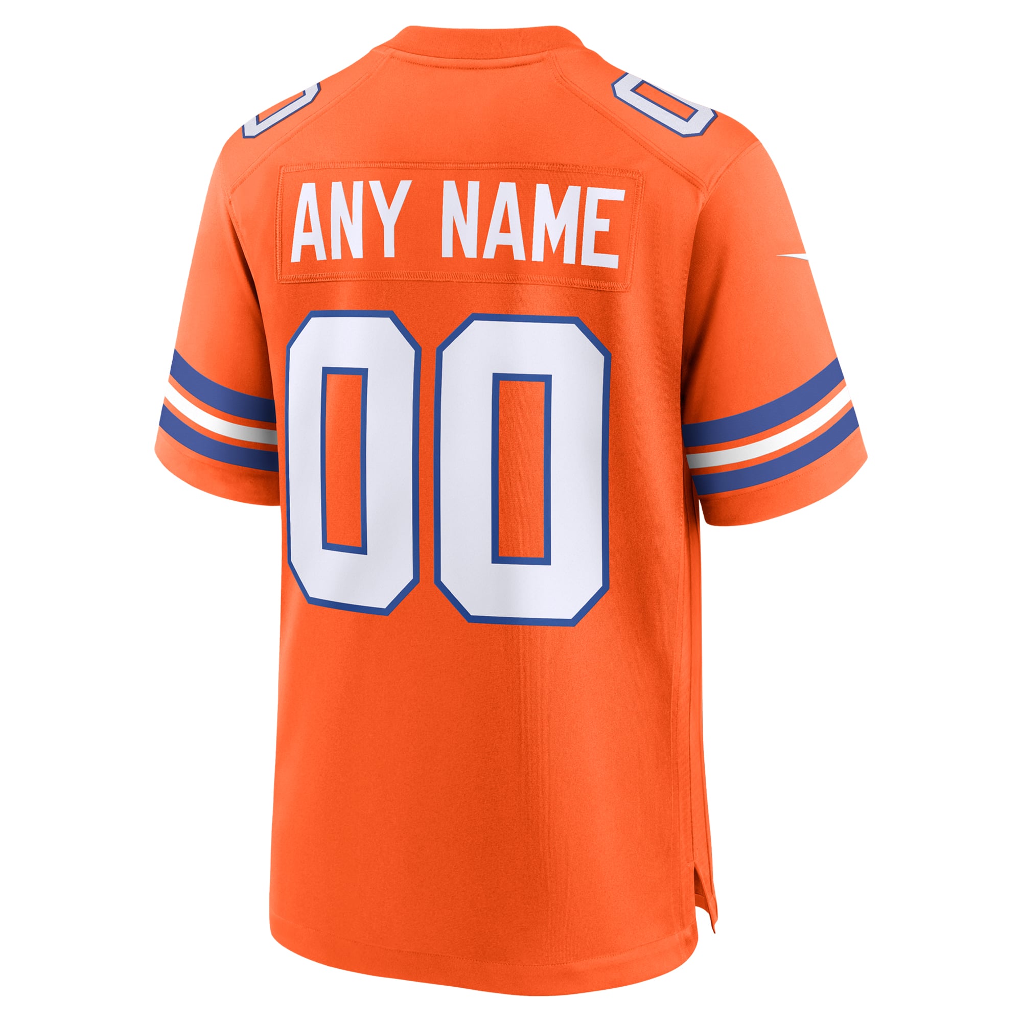 Denver Broncos Mile High Collection 1977 Throwback Custom Game Jersey - Orange - Image 4