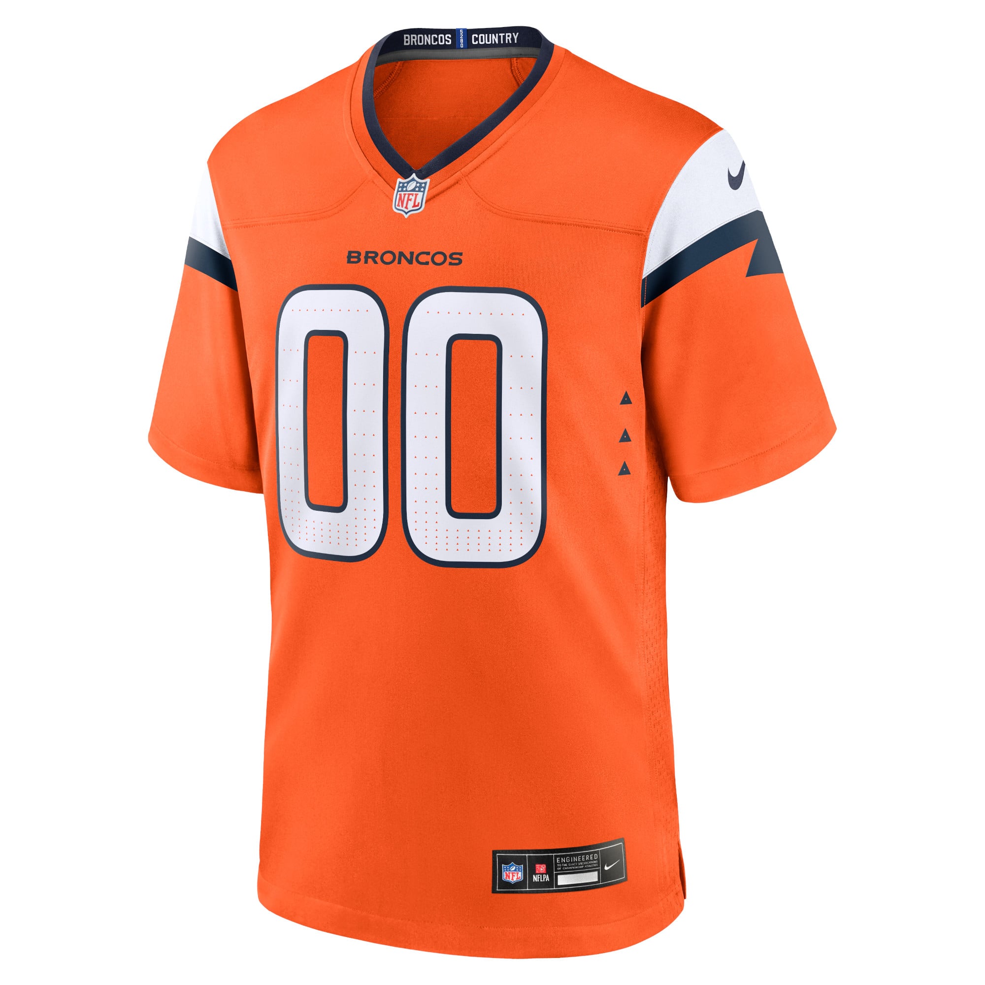 Denver Broncos Team Custom Game Jersey - Orange - Image 3