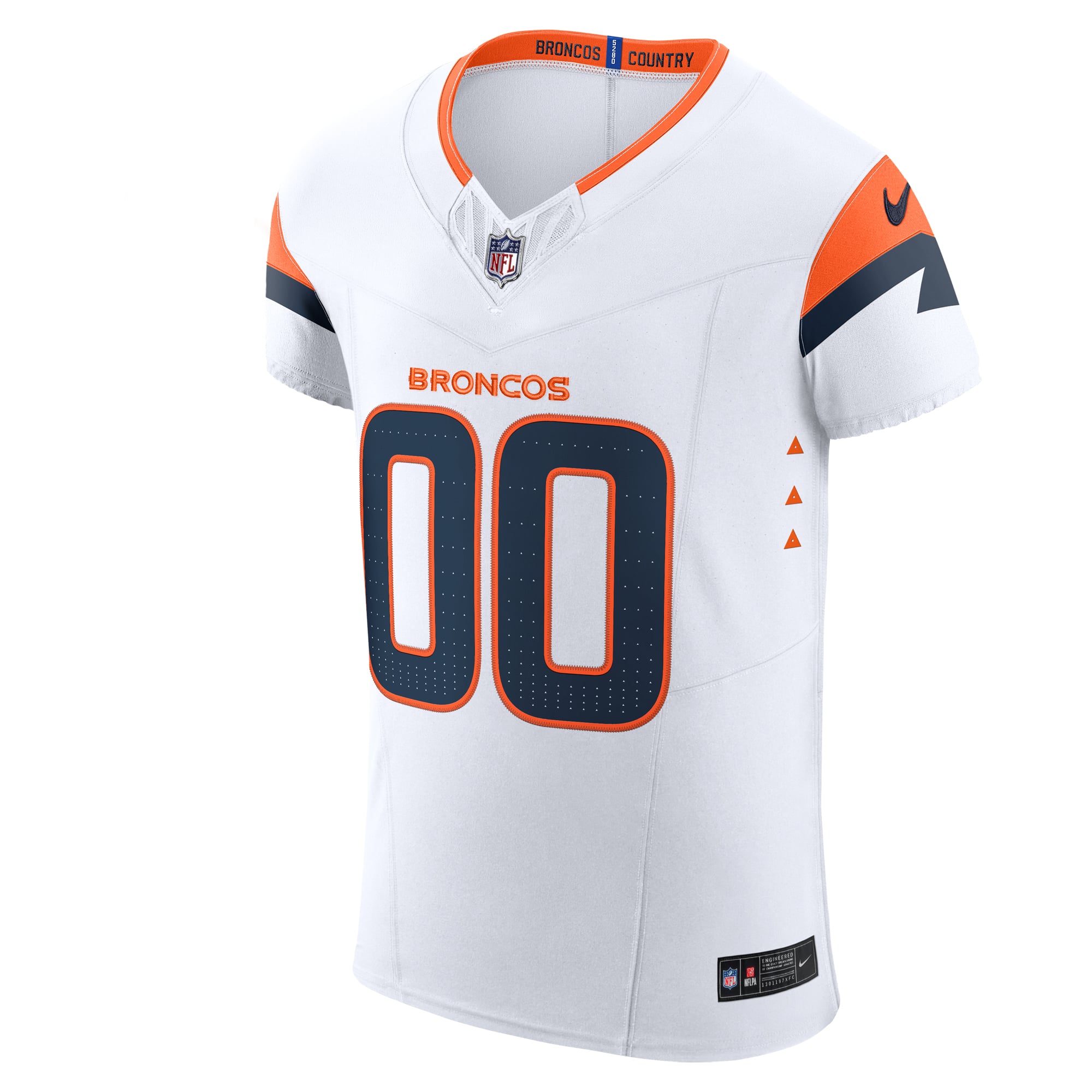 Denver Broncos Vapor F.U.S.E. Elite Custom Jersey - White - Image 3