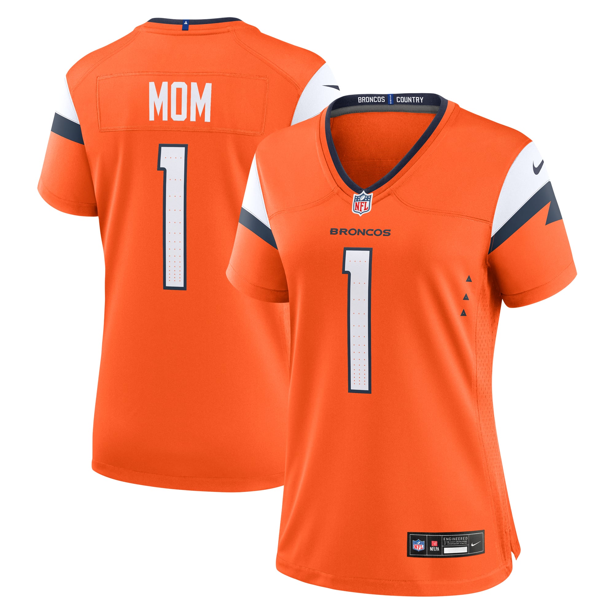 Denver Broncos Women's #1 Mom Game Jersey - Orange - Image 2