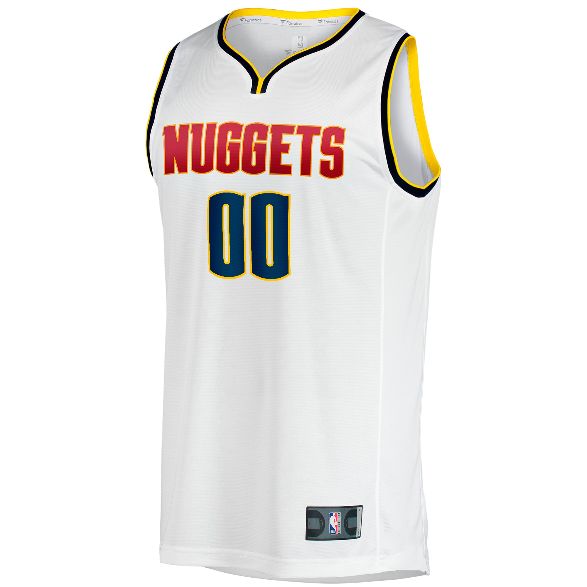 Denver Nuggets Fast Break Custom Jersey - Association Edition - White - Image 3