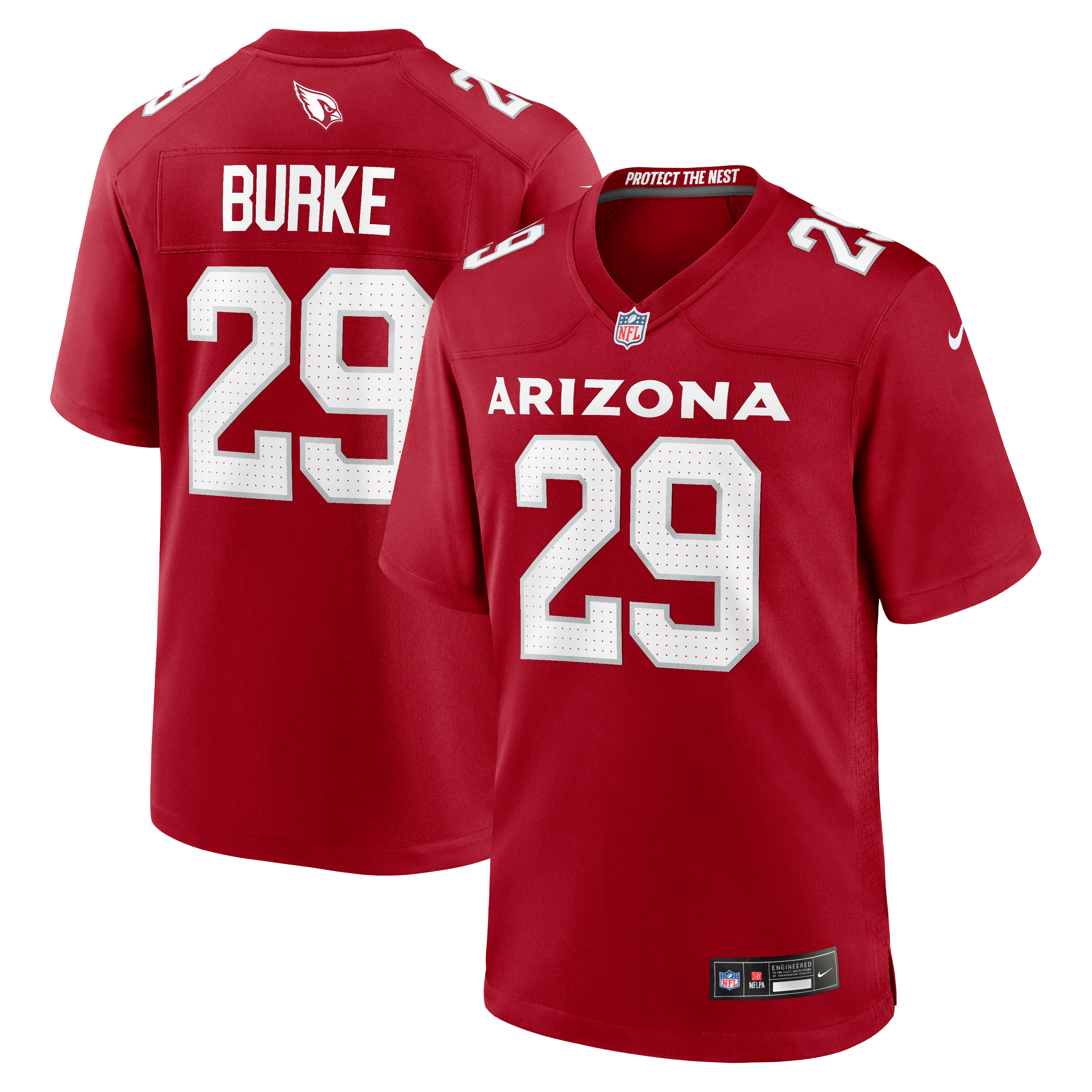 Denzel Burke Arizona Cardinals Team Game Jersey - Cardinal