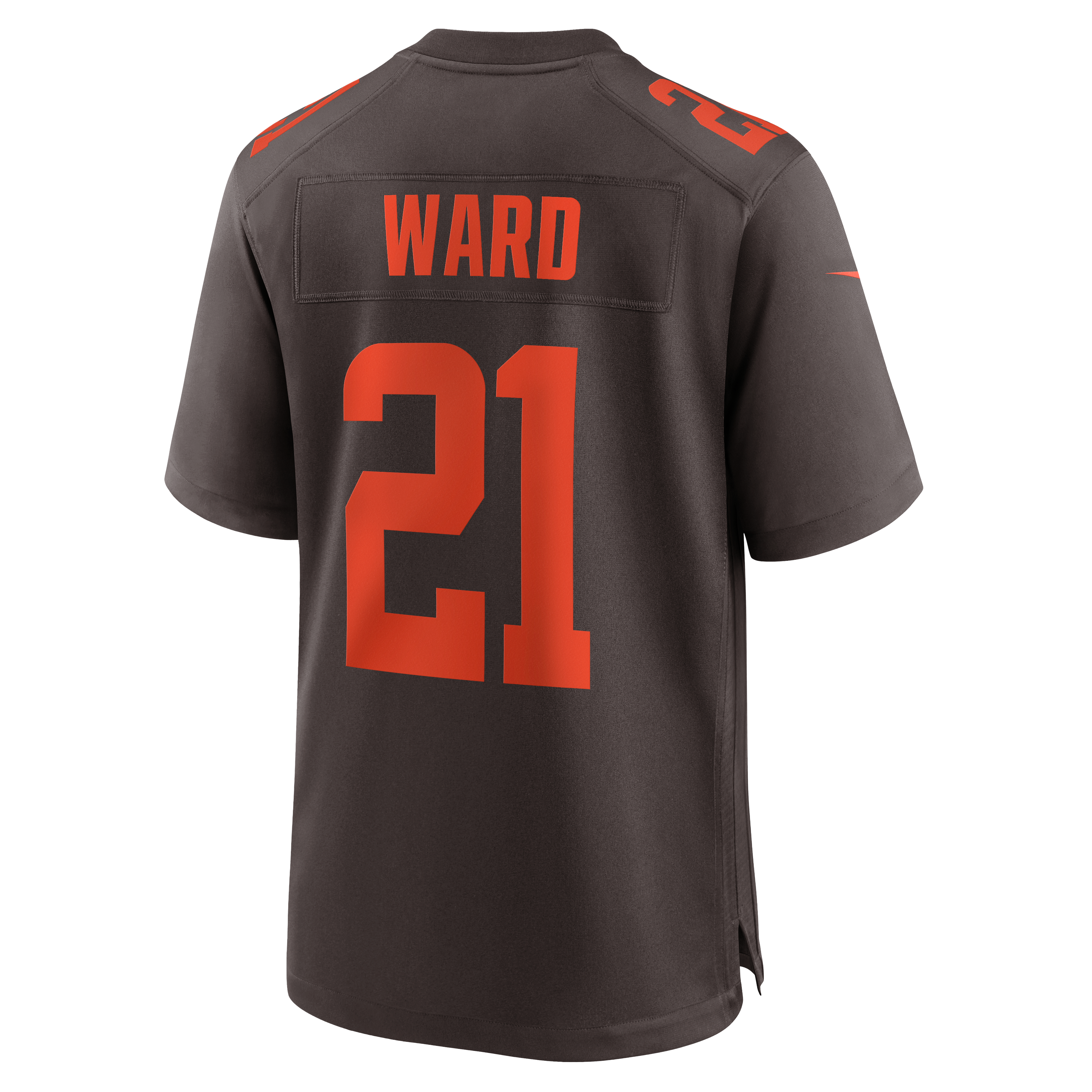 Denzel Ward Cleveland Browns Alpha Dawg Game Jersey - Brown - Image 4