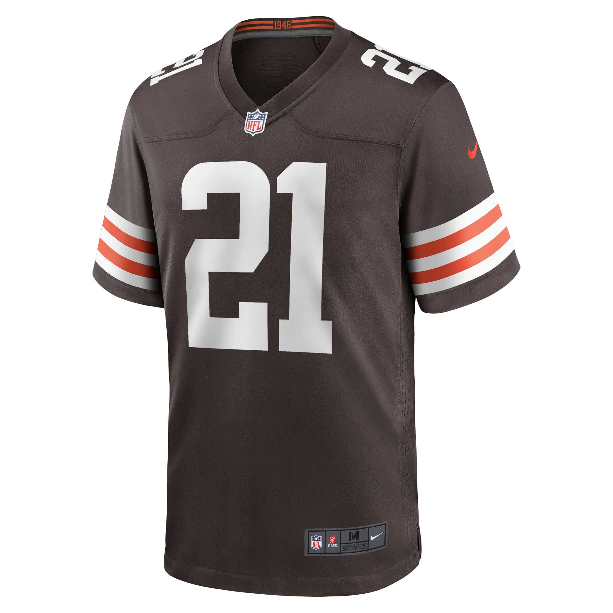 Denzel Ward Cleveland Browns Game Jersey - Brown - Image 3