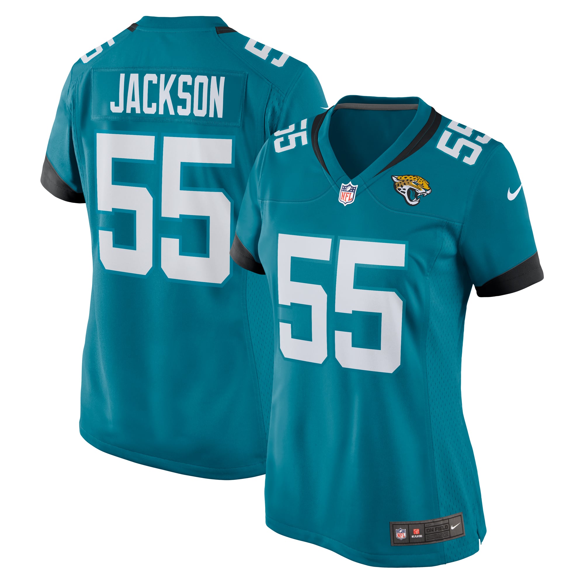Dequan Jackson Jacksonville Jaguars Women's Game Jersey - Teal - Image 2