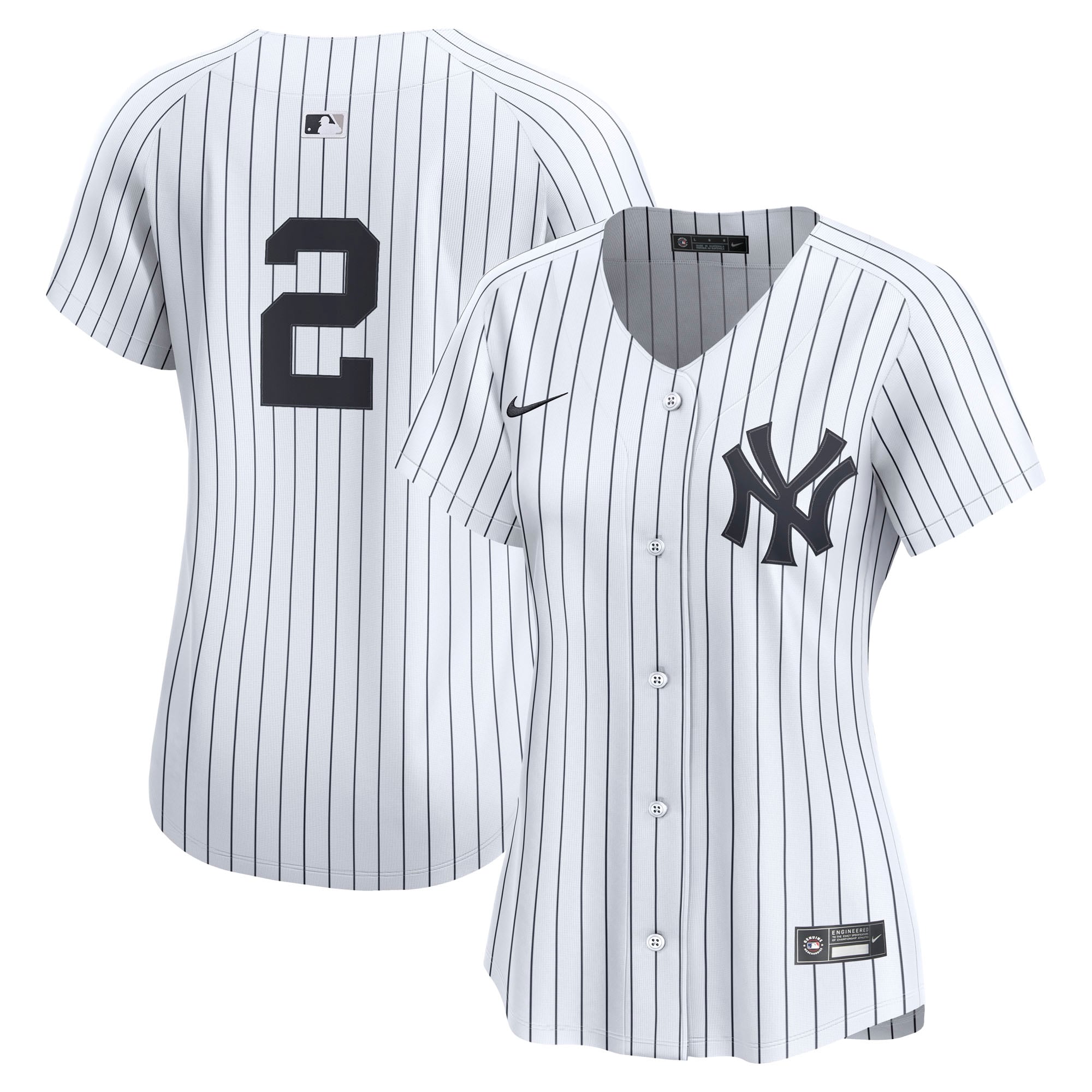 Derek Jeter New York Yankees Women's Home Limited Jersey – White