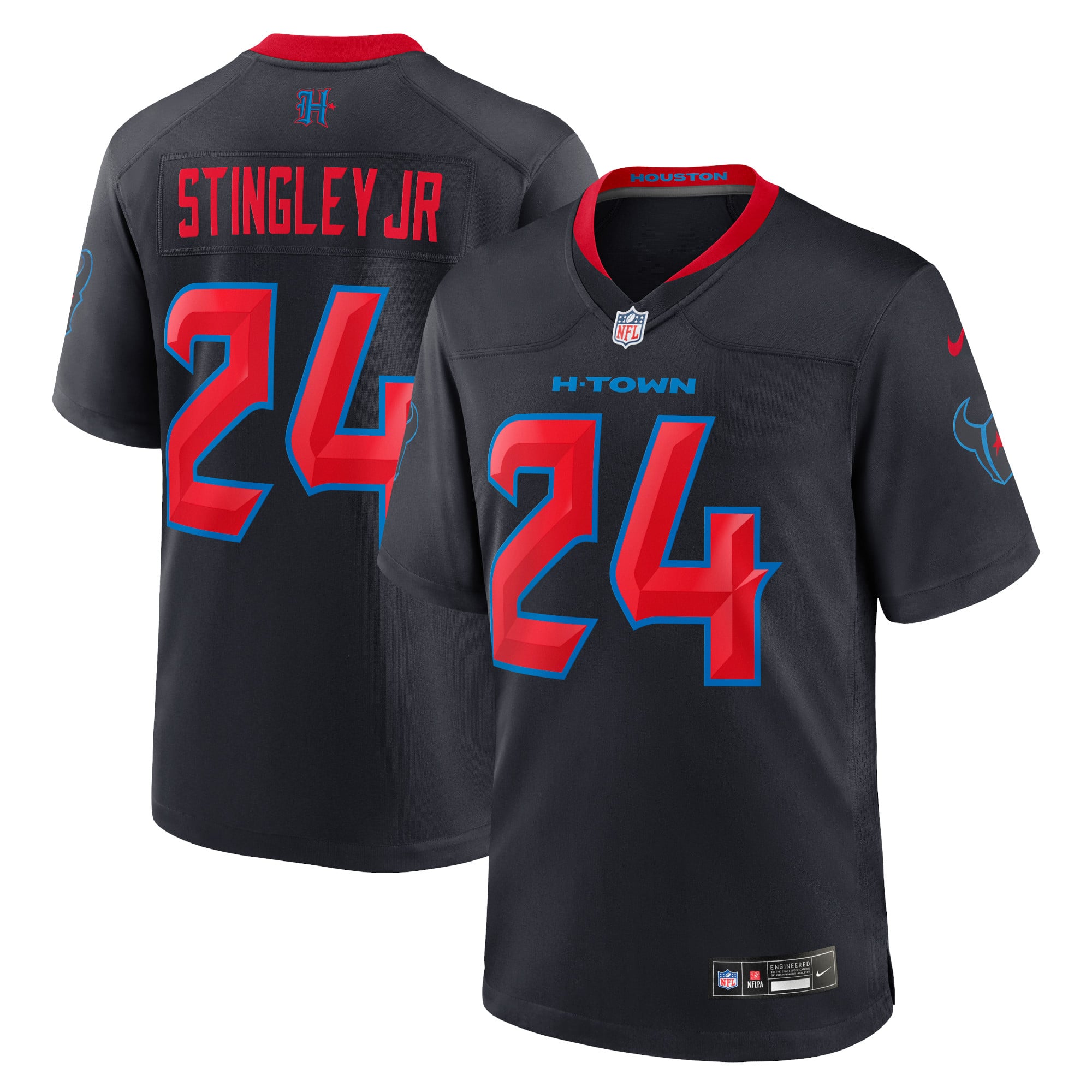 Derek Stingley Jr. Houston Texans 2nd Alternate Game Jersey - Navy - Image 2