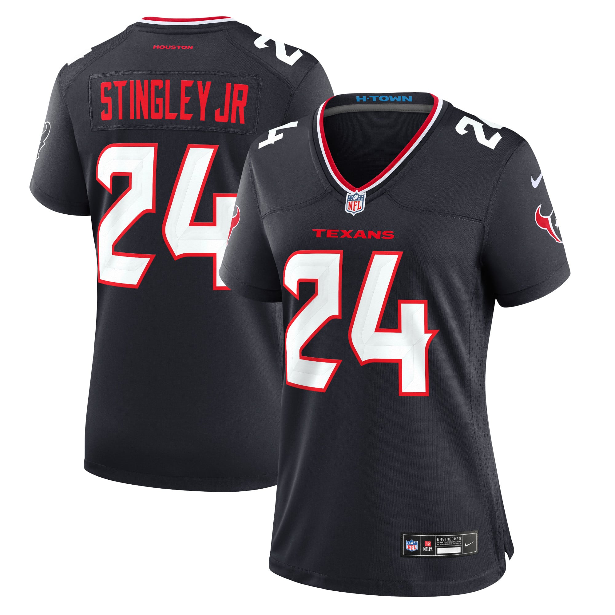 Derek Stingley Jr. Houston Texans Women's Game Jersey - Navy - Image 2