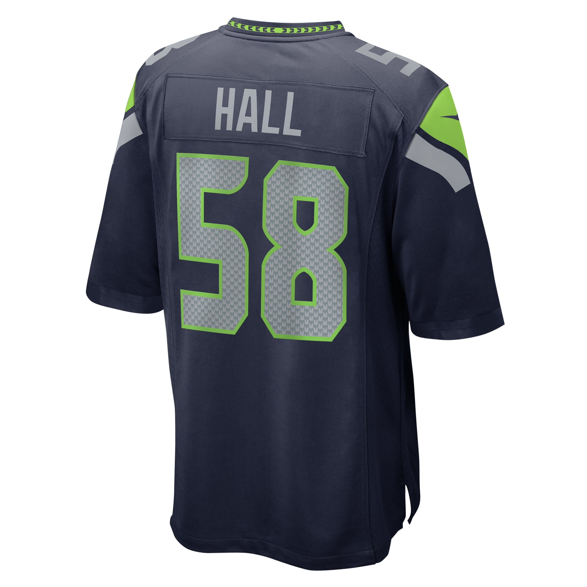 Derick Hall Seattle Seahawks Game Jersey - College Navy - Image 4