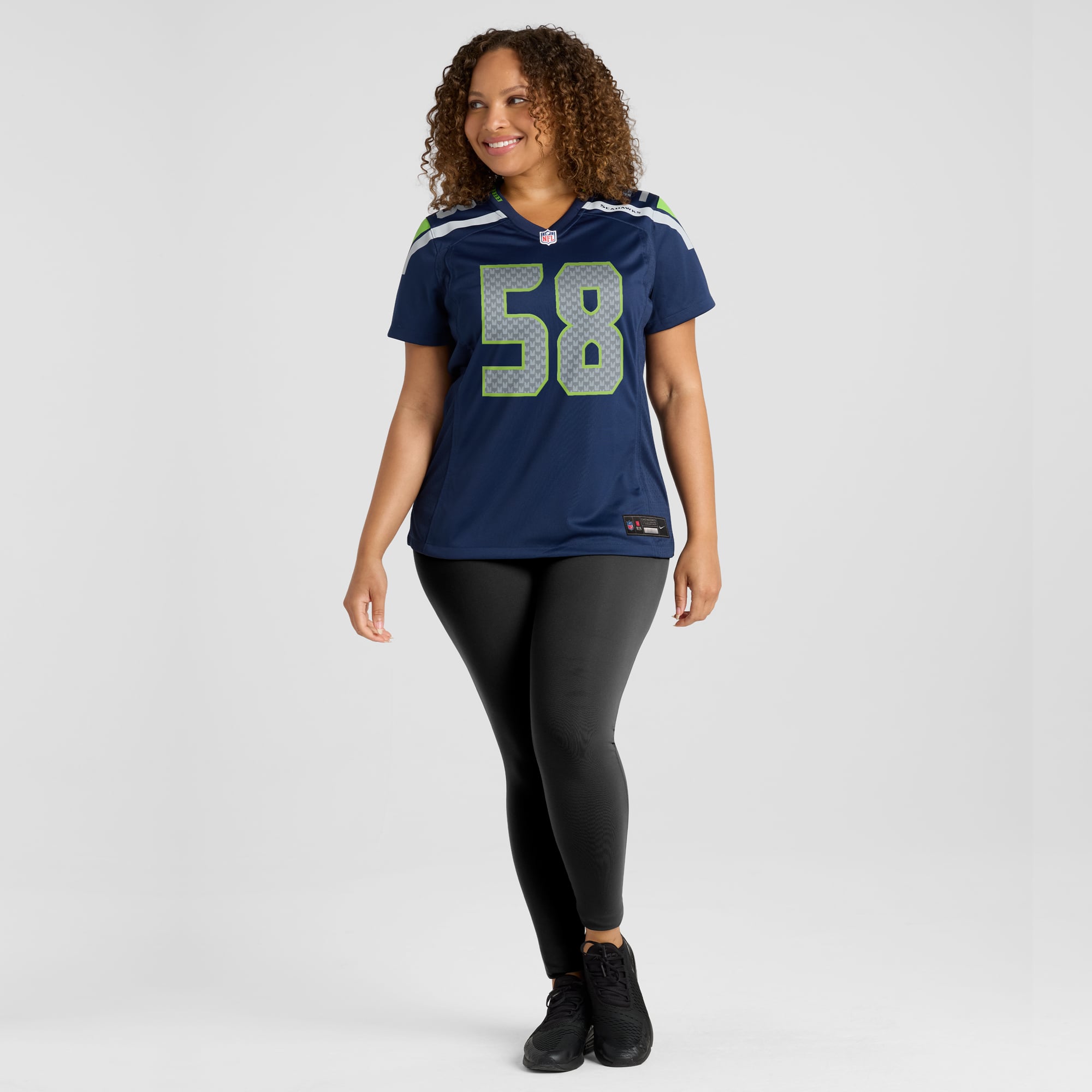 Derick Hall Seattle Seahawks Women's Team Game Jersey - College College Navy - Image 7