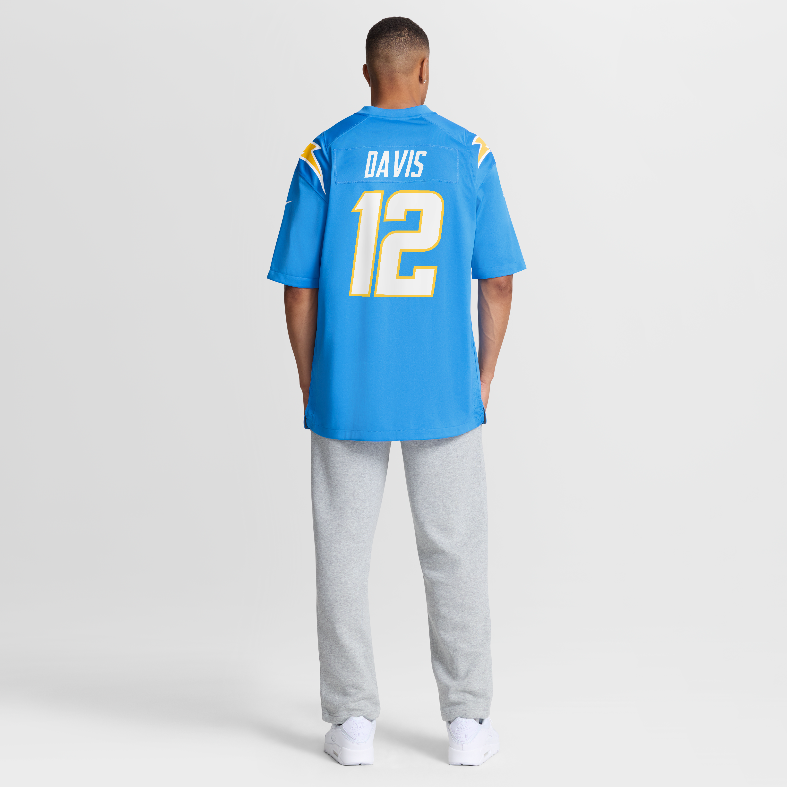 Derius Davis Los Angeles Chargers Team Game Jersey - Powder Blue - Image 9