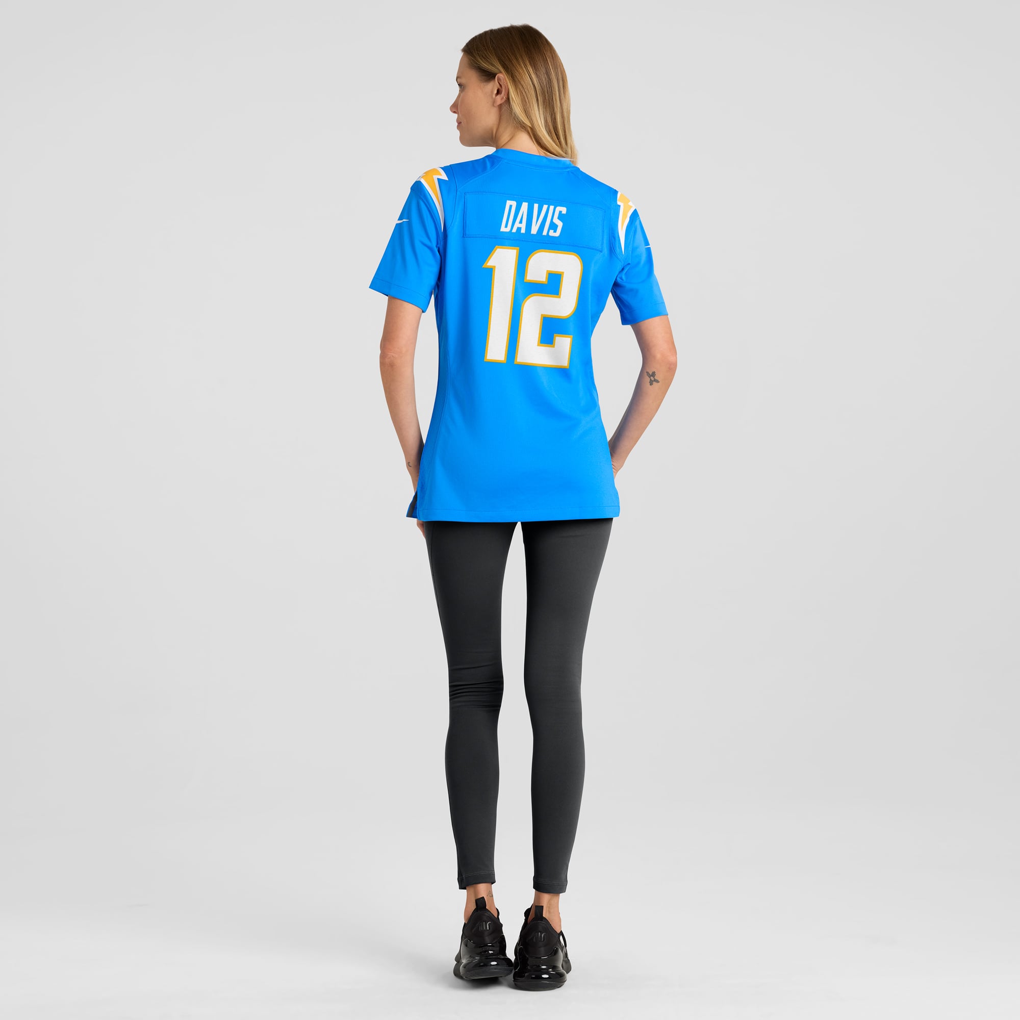 Derius Davis Los Angeles Chargers Women's Team Game Jersey - Powder Blue - Image 6