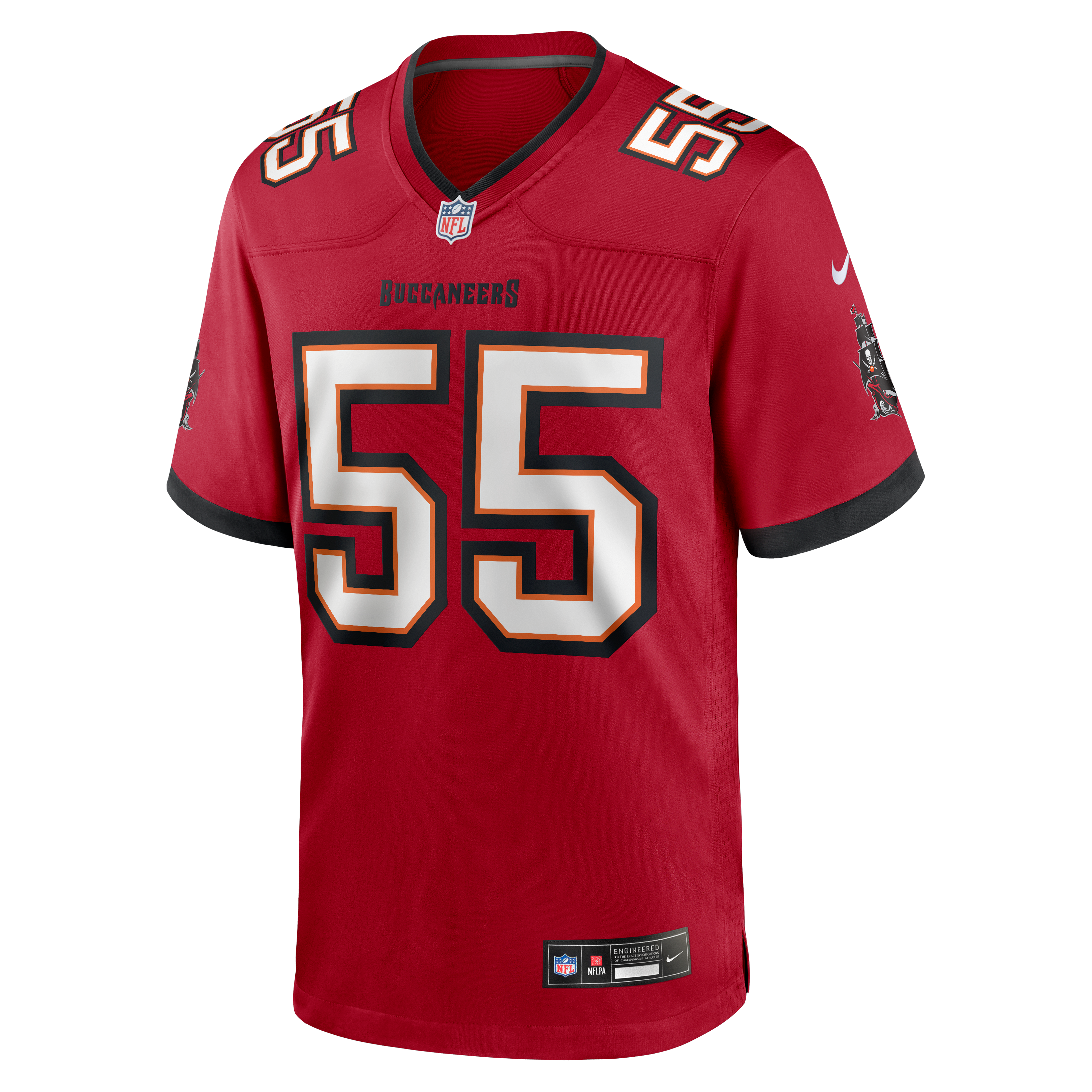 Derrick Brooks Tampa Bay Buccaneers Game Retired Player Jersey - Red - Image 3