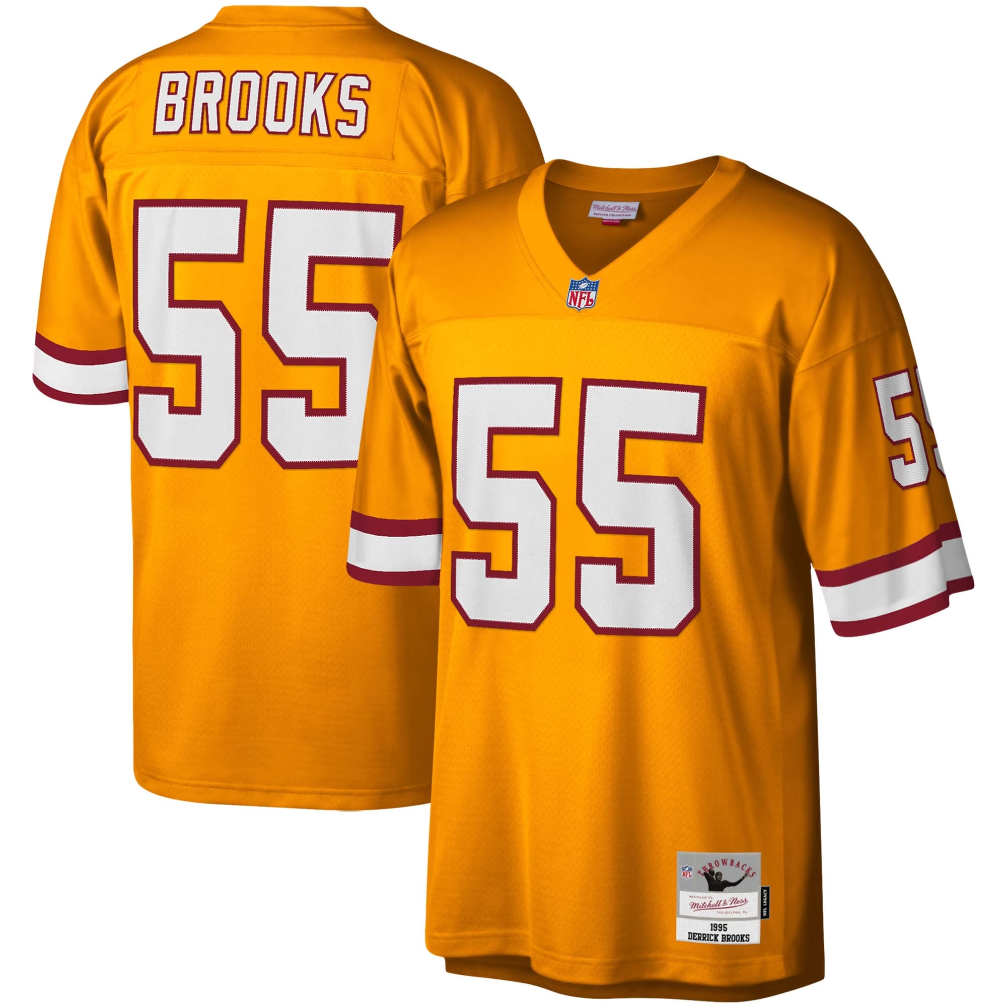 Derrick Brooks Tampa Bay Buccaneers Big & Tall 1995 Legacy Retired Player Jersey - Orange - Image 2