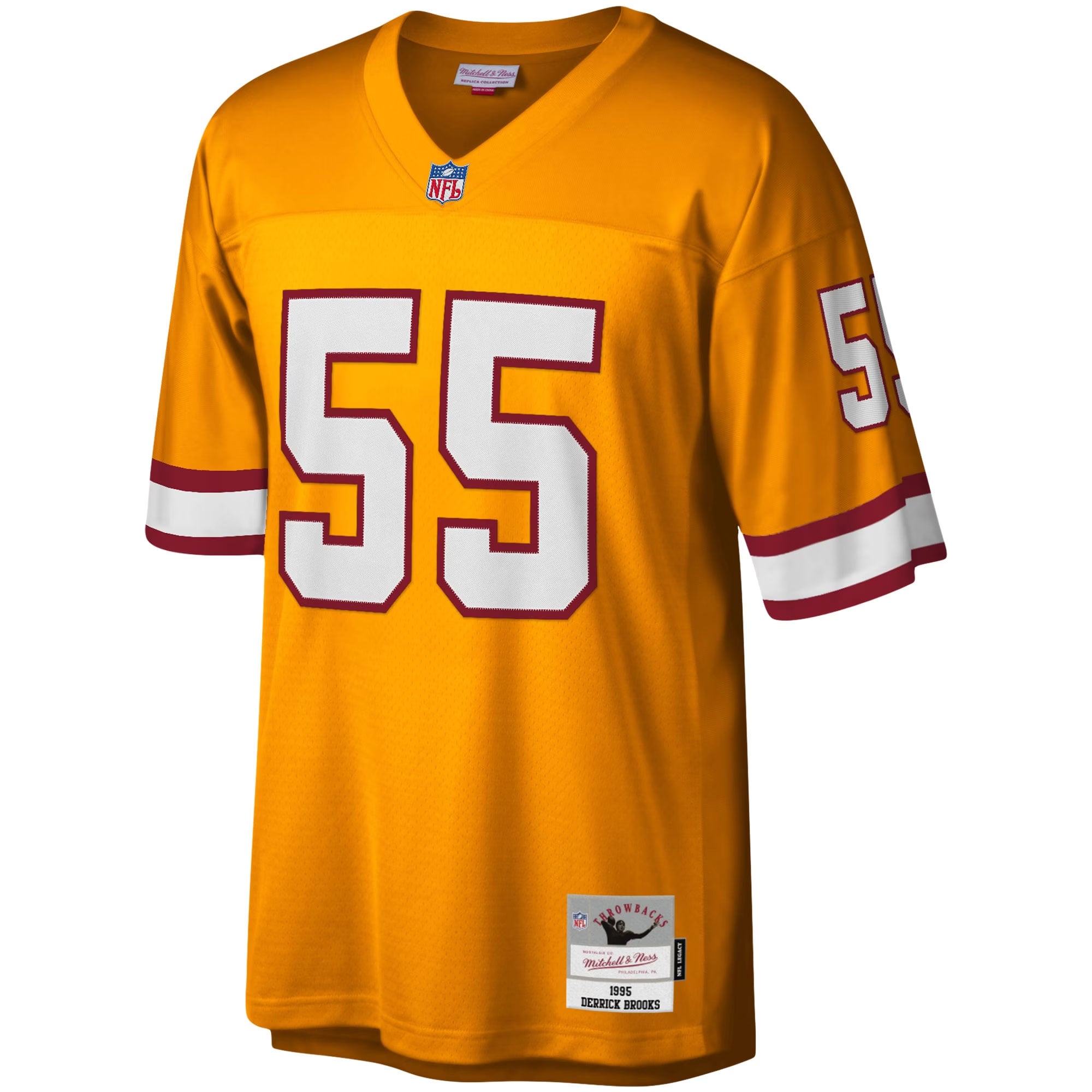 Derrick Brooks Tampa Bay Buccaneers Big & Tall 1995 Legacy Retired Player Jersey - Orange - Image 3