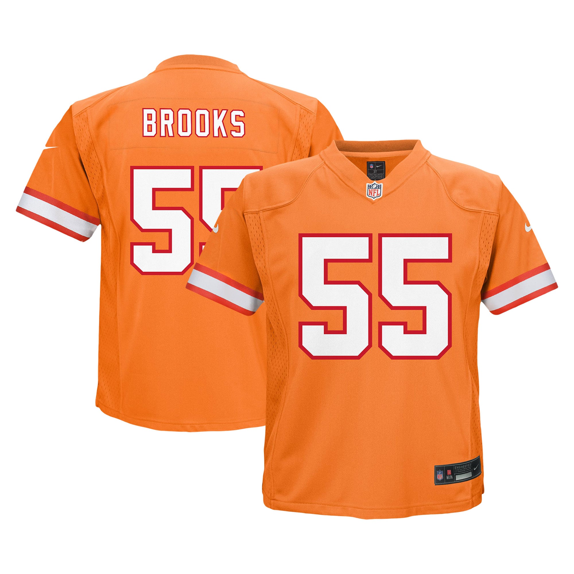 Derrick Brooks Tampa Bay Buccaneers Toddler Retired Player Game Jersey - Orange - Image 2