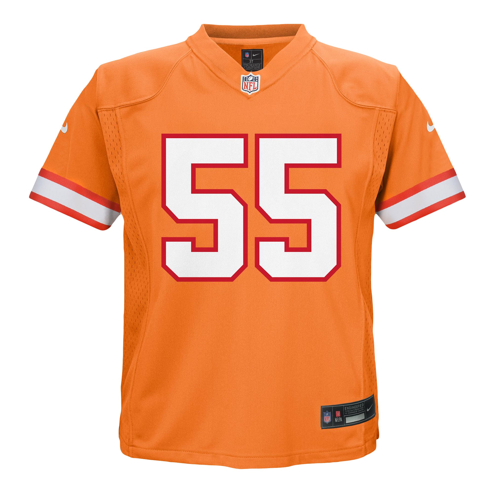 Derrick Brooks Tampa Bay Buccaneers Toddler Retired Player Game Jersey - Orange - Image 3