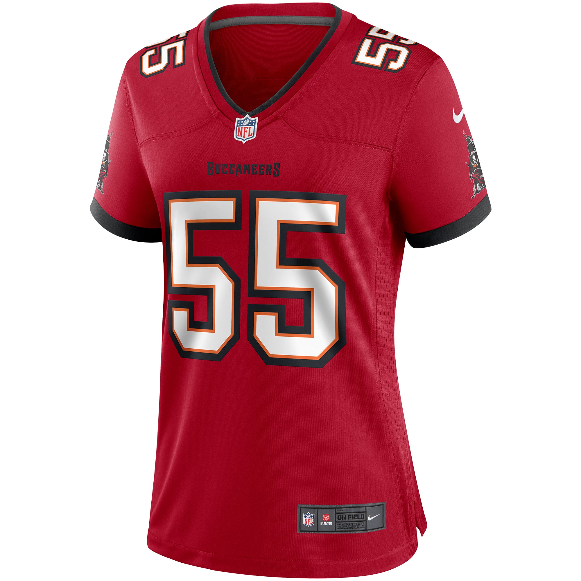Derrick Brooks Tampa Bay Buccaneers Women's Game Retired Player Jersey - Red - Image 3