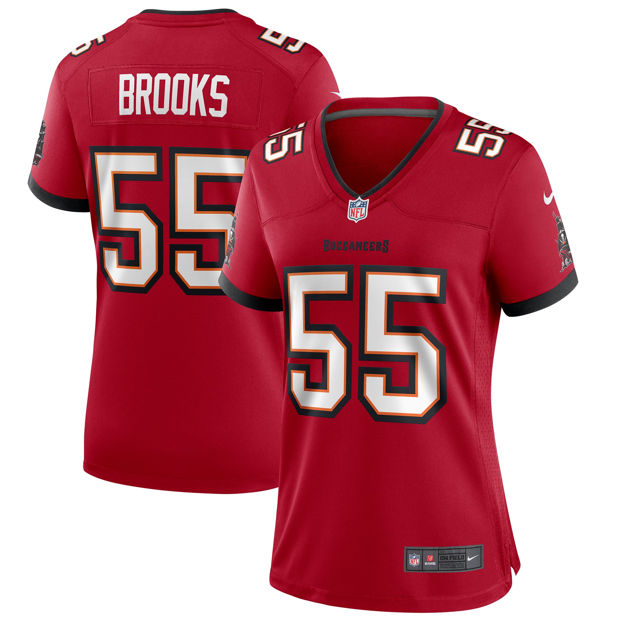 Derrick Brooks Tampa Bay Buccaneers Women's Game Retired Player Jersey - Red - Image 2