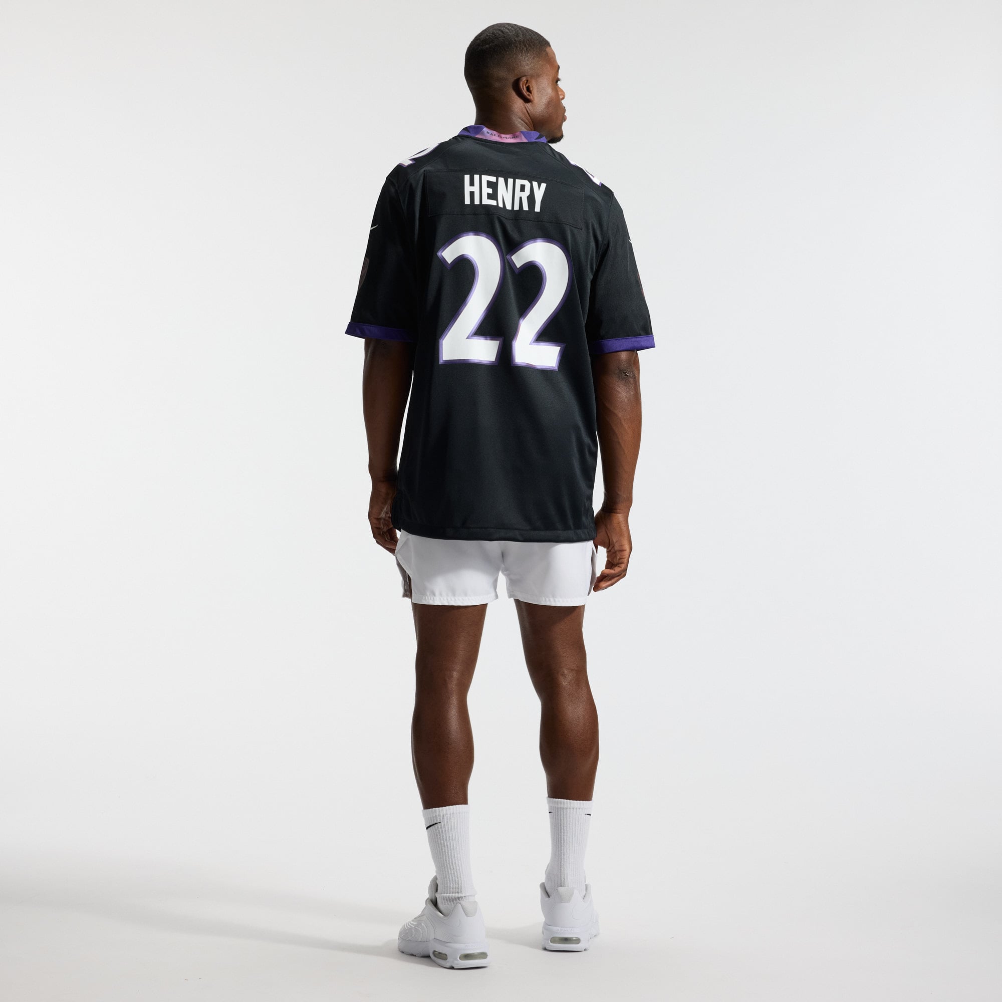 Derrick Henry Baltimore Ravens Alternate Game Jersey - Black - Image 7