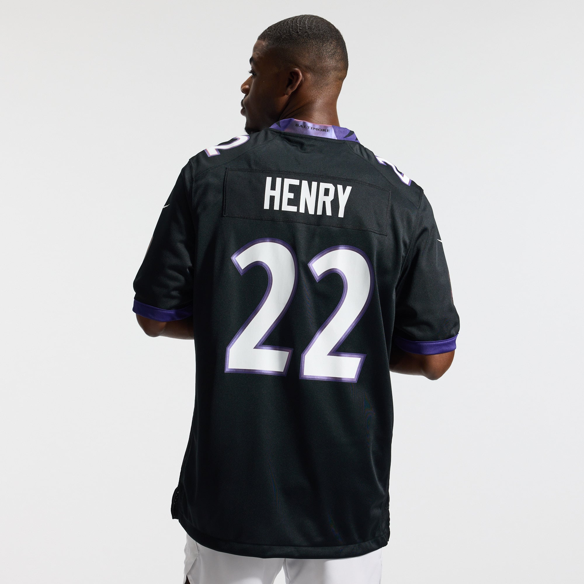 Derrick Henry Baltimore Ravens Game Jersey - Black - Image 5