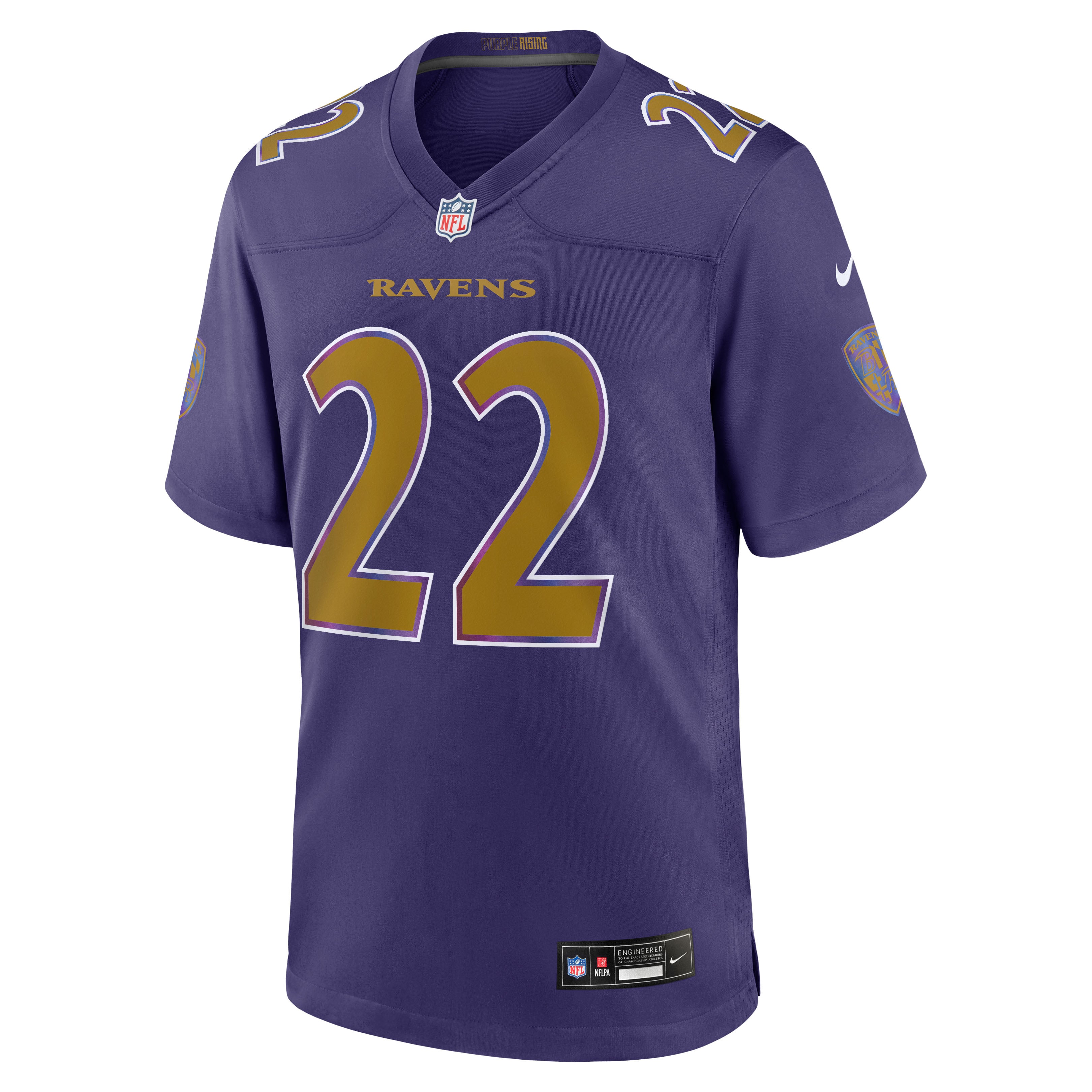 Derrick Henry Baltimore Ravens Game Jersey - Purple - Image 3