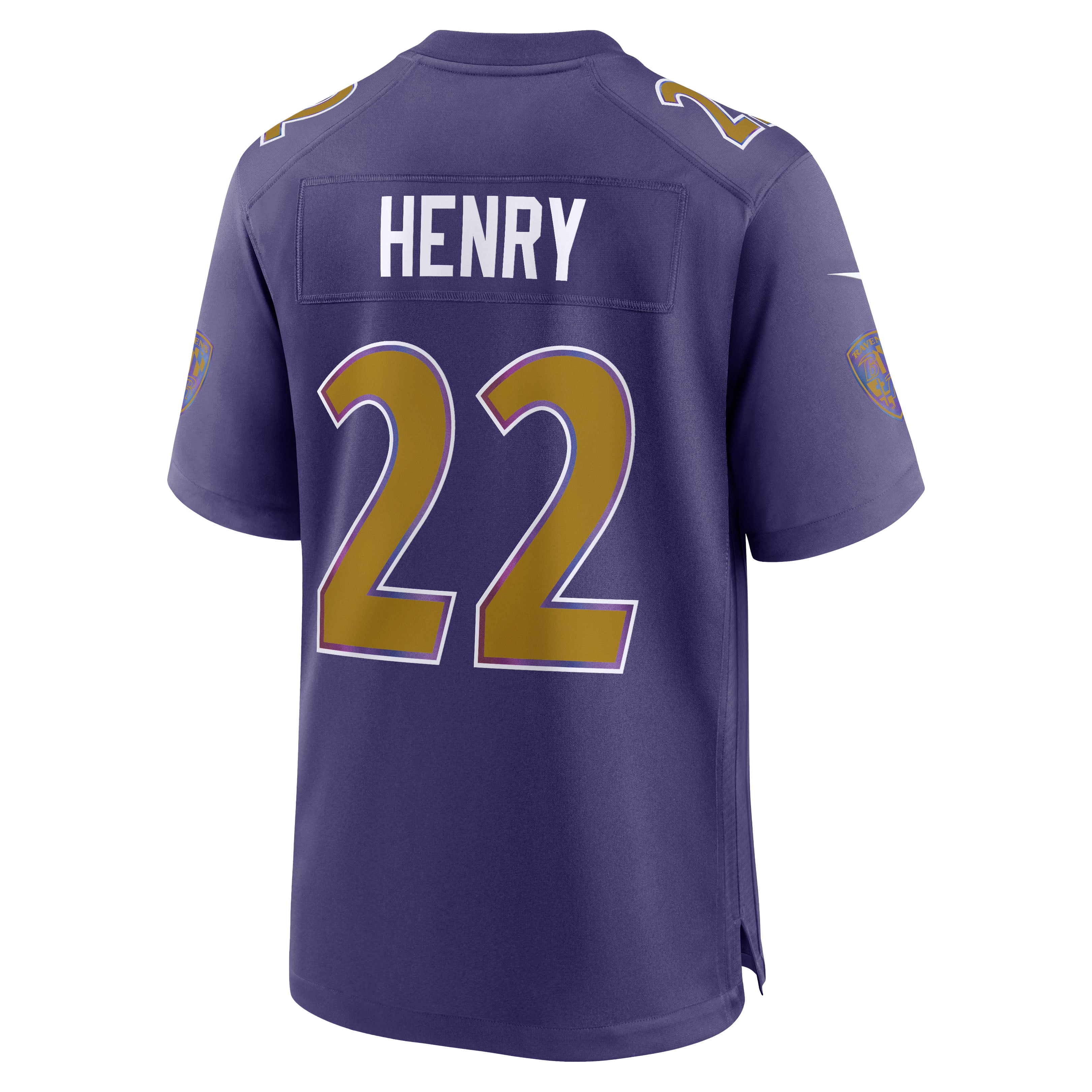 Derrick Henry Baltimore Ravens Game Jersey - Purple - Image 4