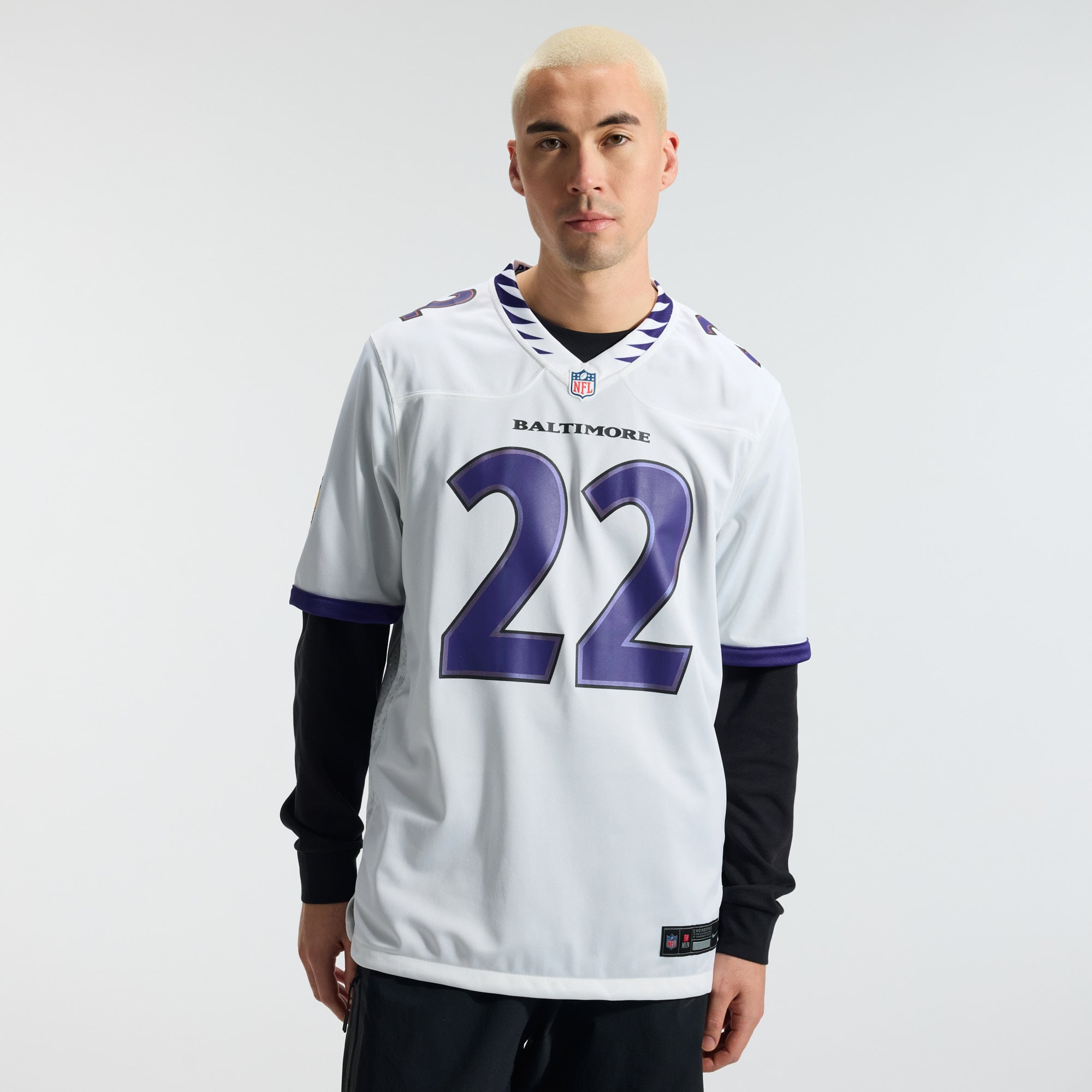 Derrick Henry Baltimore Ravens Game Jersey - White - Image 4