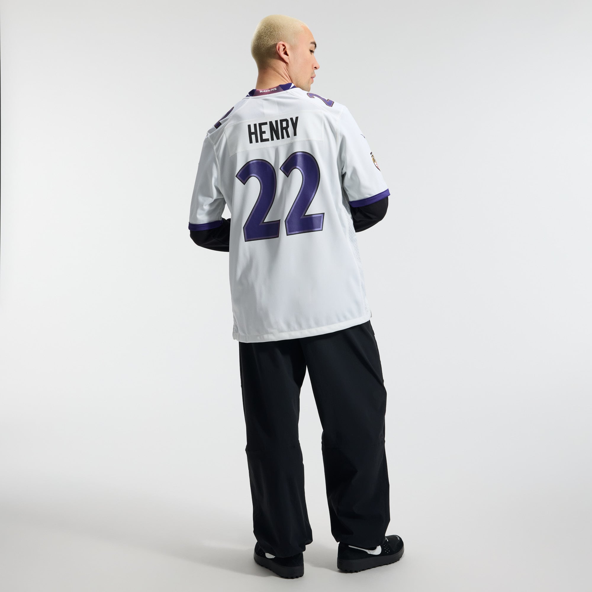 Derrick Henry Baltimore Ravens Game Jersey - White - Image 7