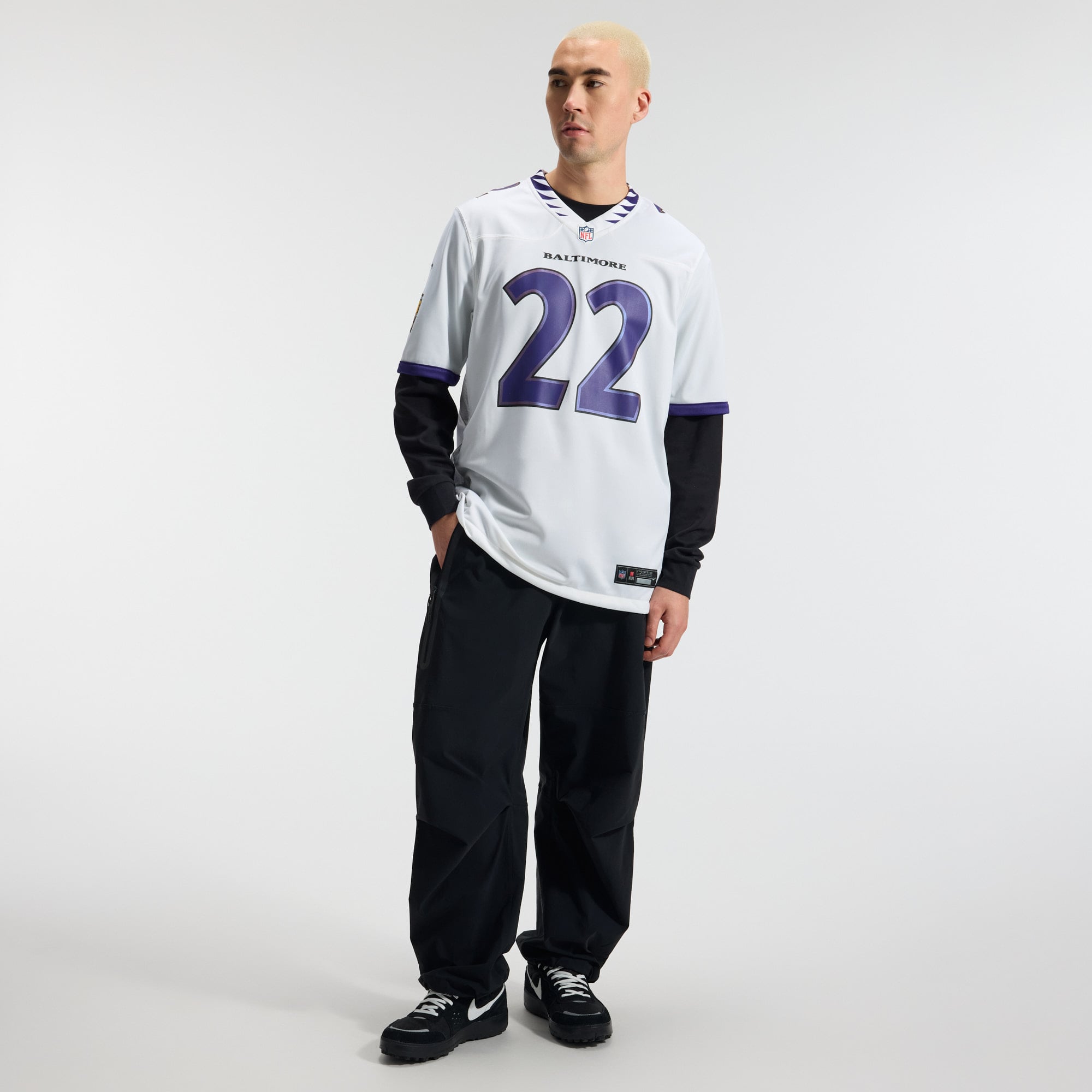 Derrick Henry Baltimore Ravens Game Jersey - White - Image 6