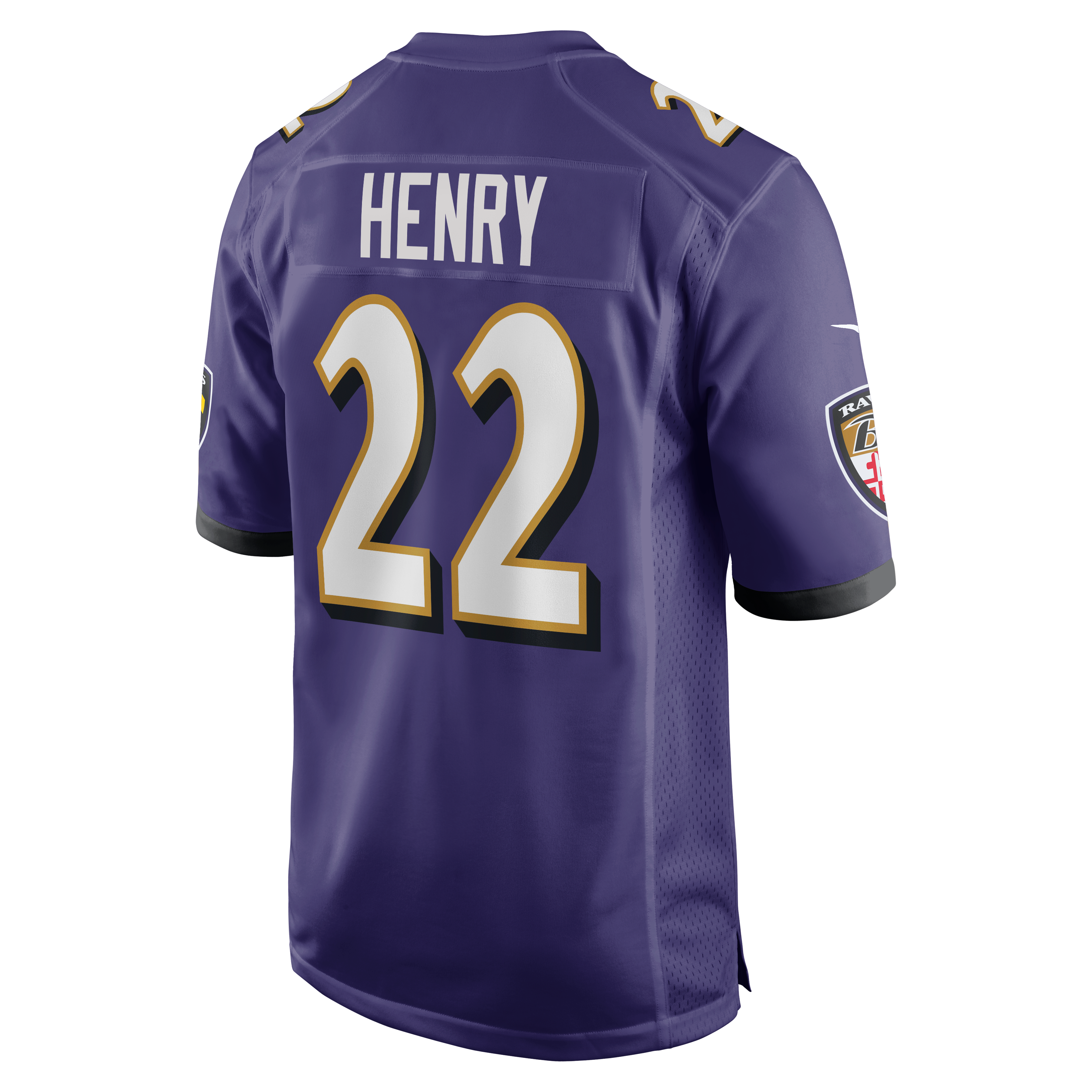 Derrick Henry Baltimore Ravens Game Player Jersey - Purple - Image 4