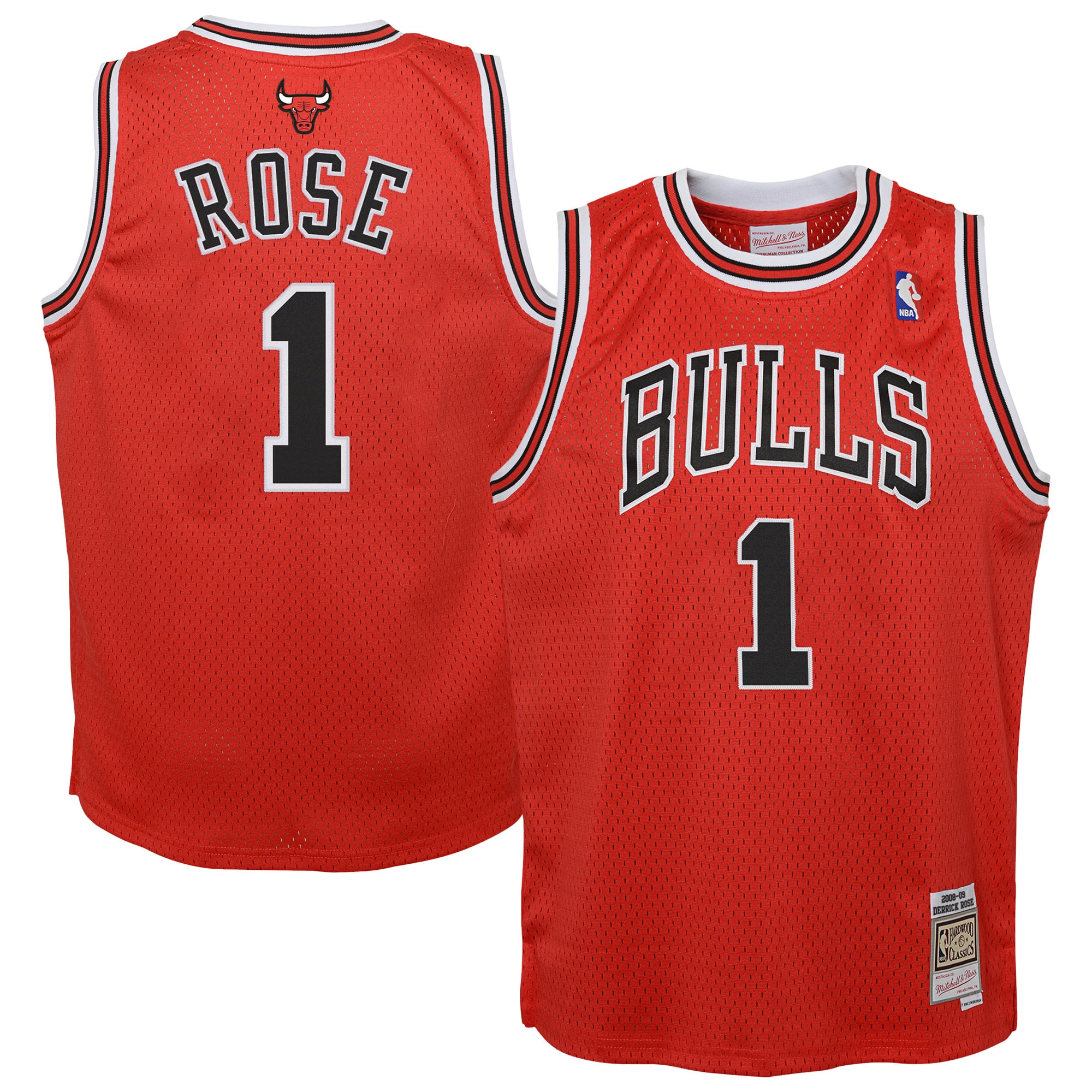 Derrick Rose Chicago Bulls Youth 2008/09 Hardwood Classics Swingman Jersey - Red