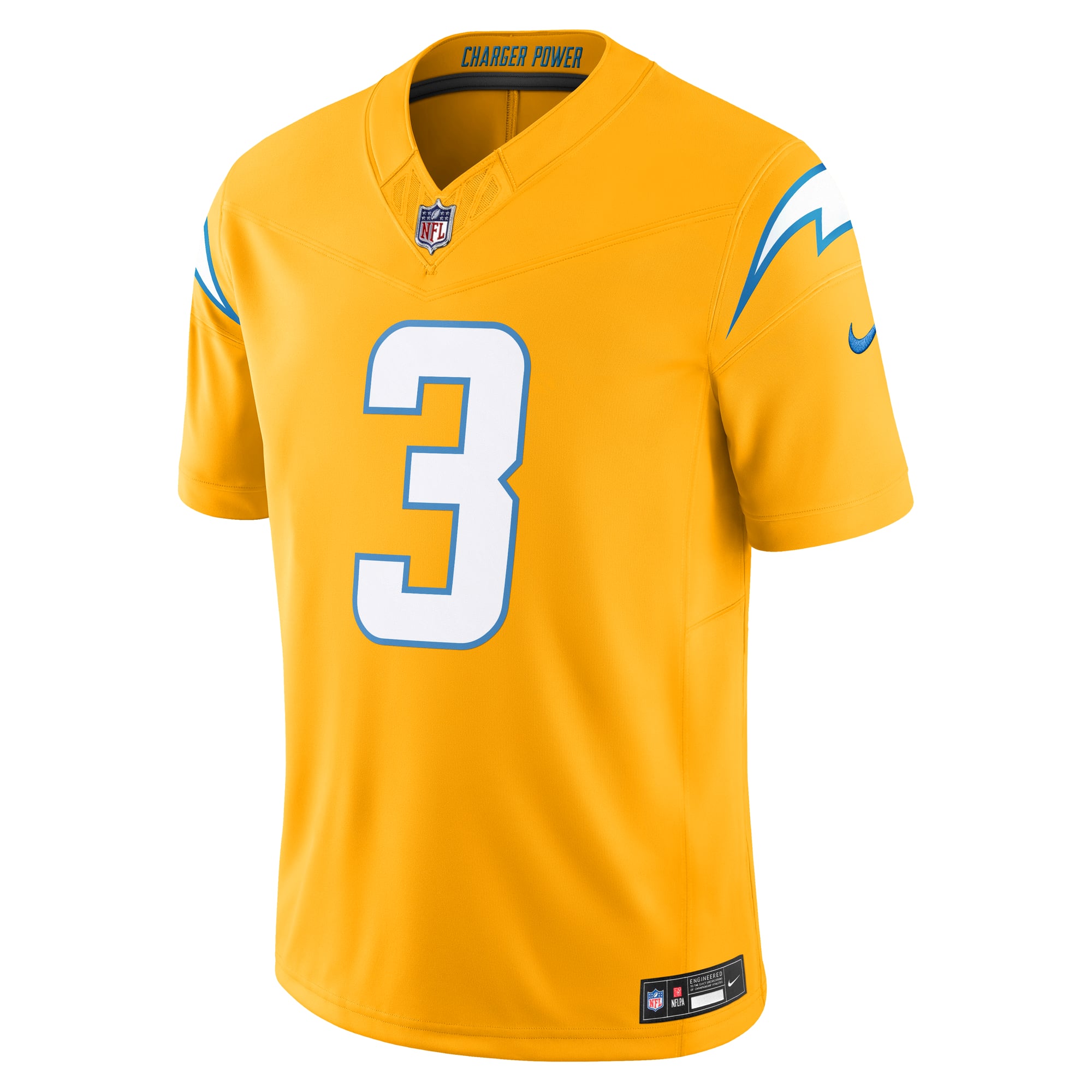 Derwin James Jr. Los Angeles Chargers Vapor F.U.S.E. Limited Jersey - Gold - Image 3