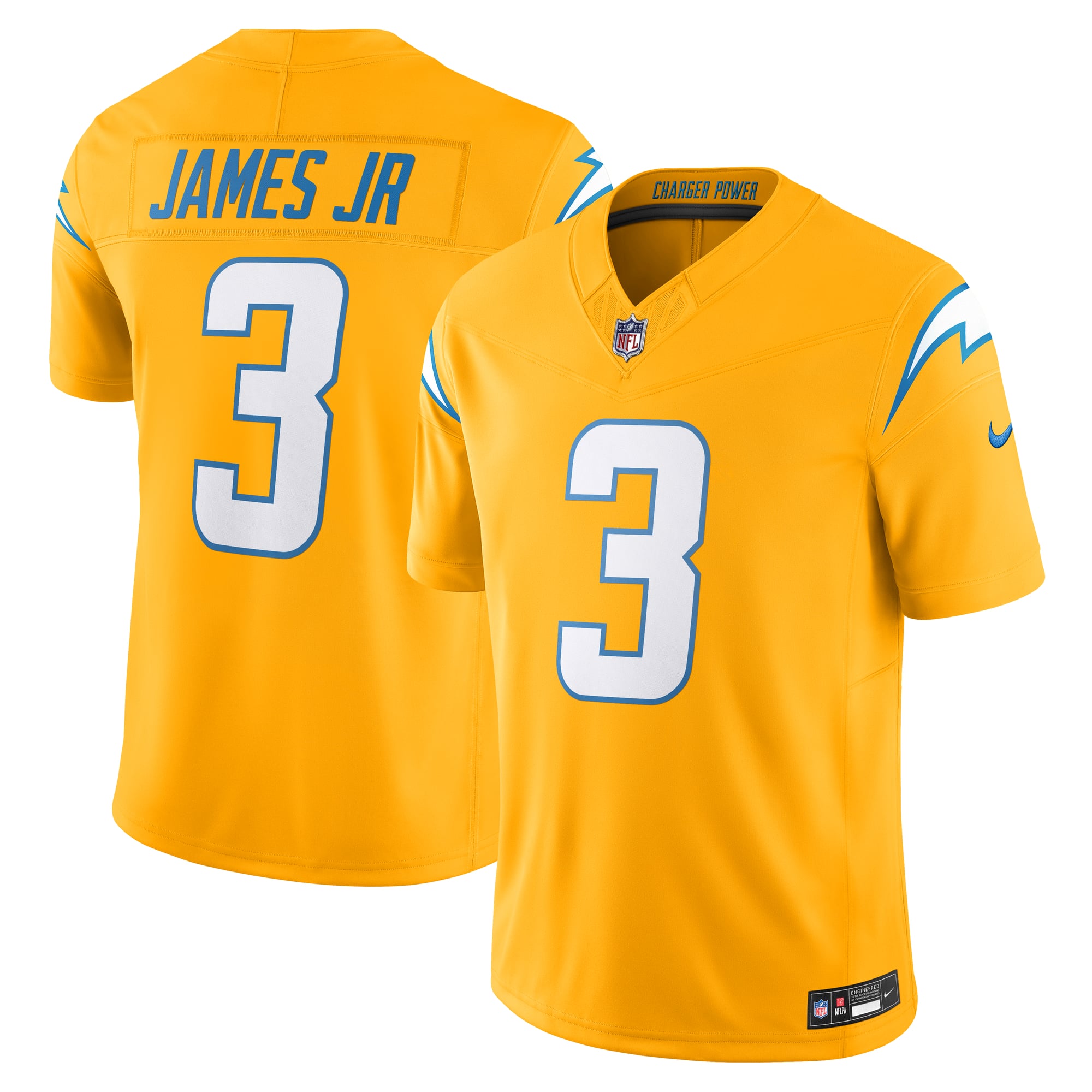 Derwin James Jr. Los Angeles Chargers Vapor F.U.S.E. Limited Jersey - Gold