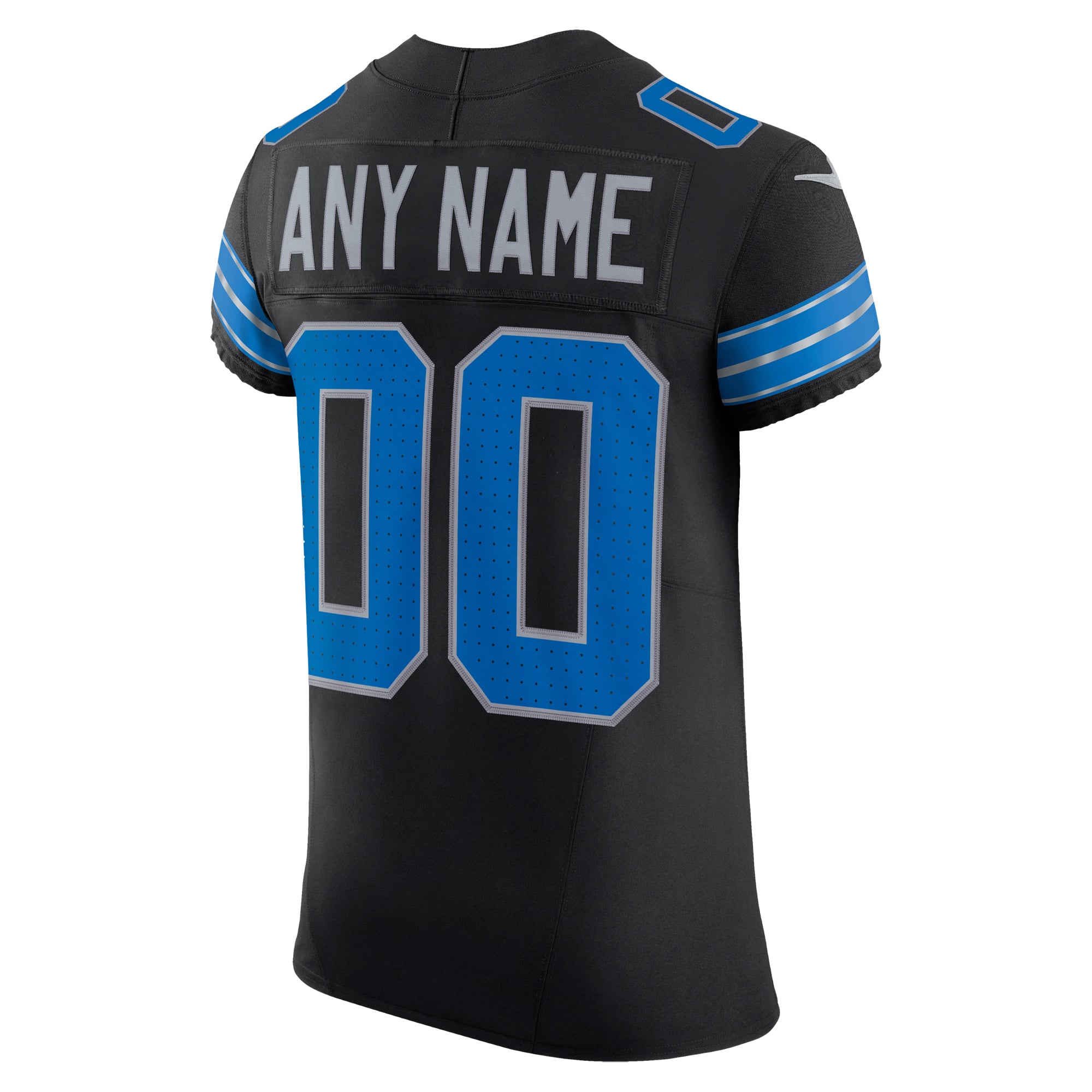Detroit Lions Alternate Vapor F.U.S.E. Elite Custom Jersey - Black - Black - Image 4