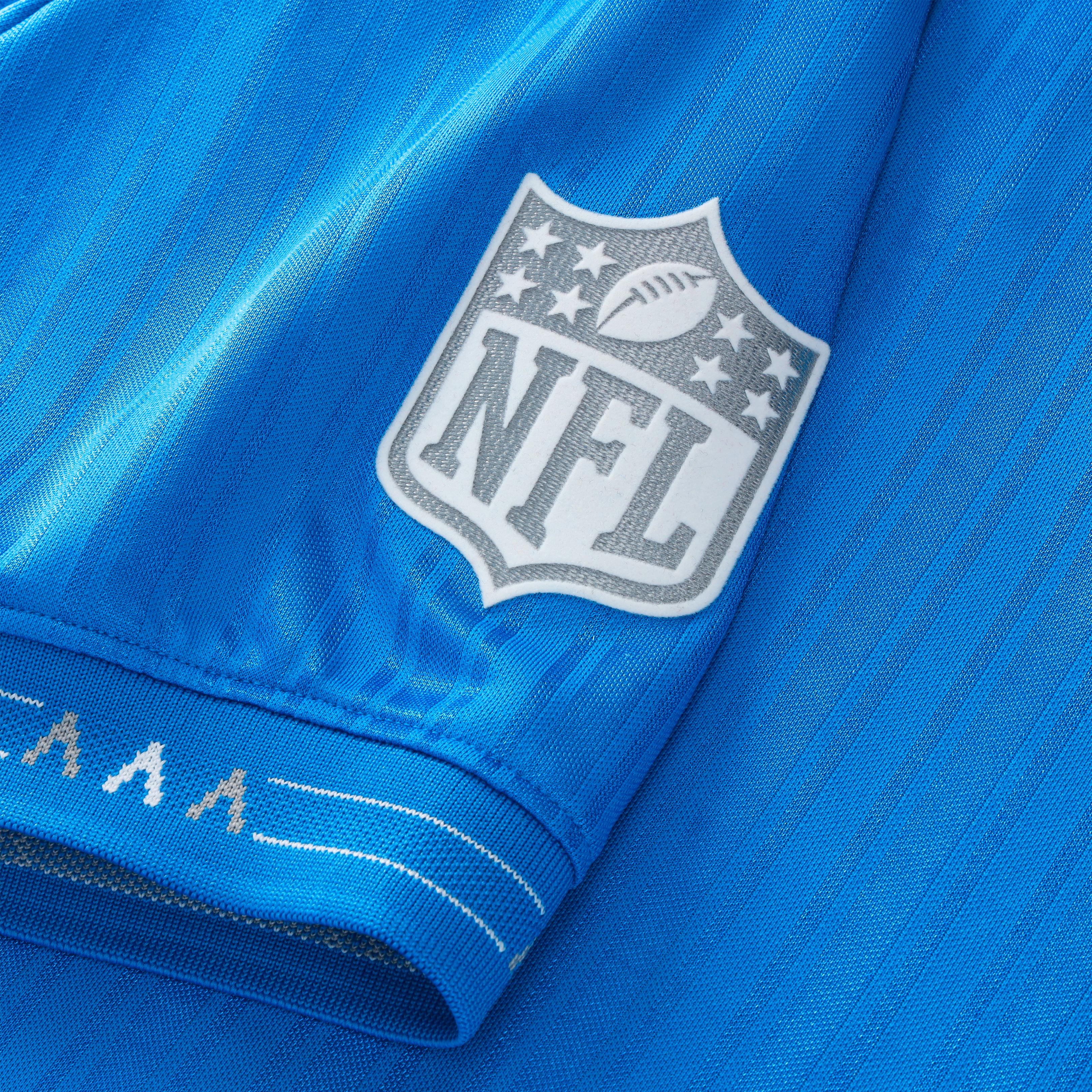 Detroit Lions Youth Football x Football Collared Fan Top - Blue - Image 8