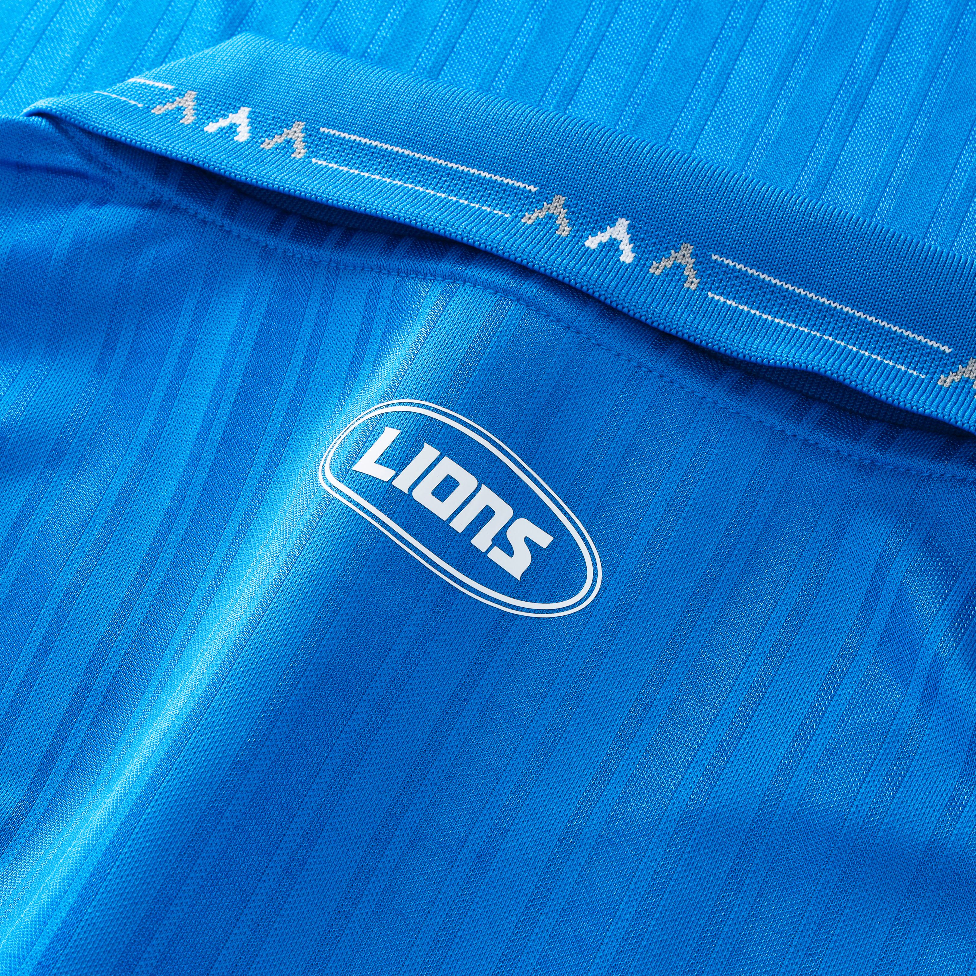 Detroit Lions Youth Football x Football Collared Fan Top - Blue - Image 11
