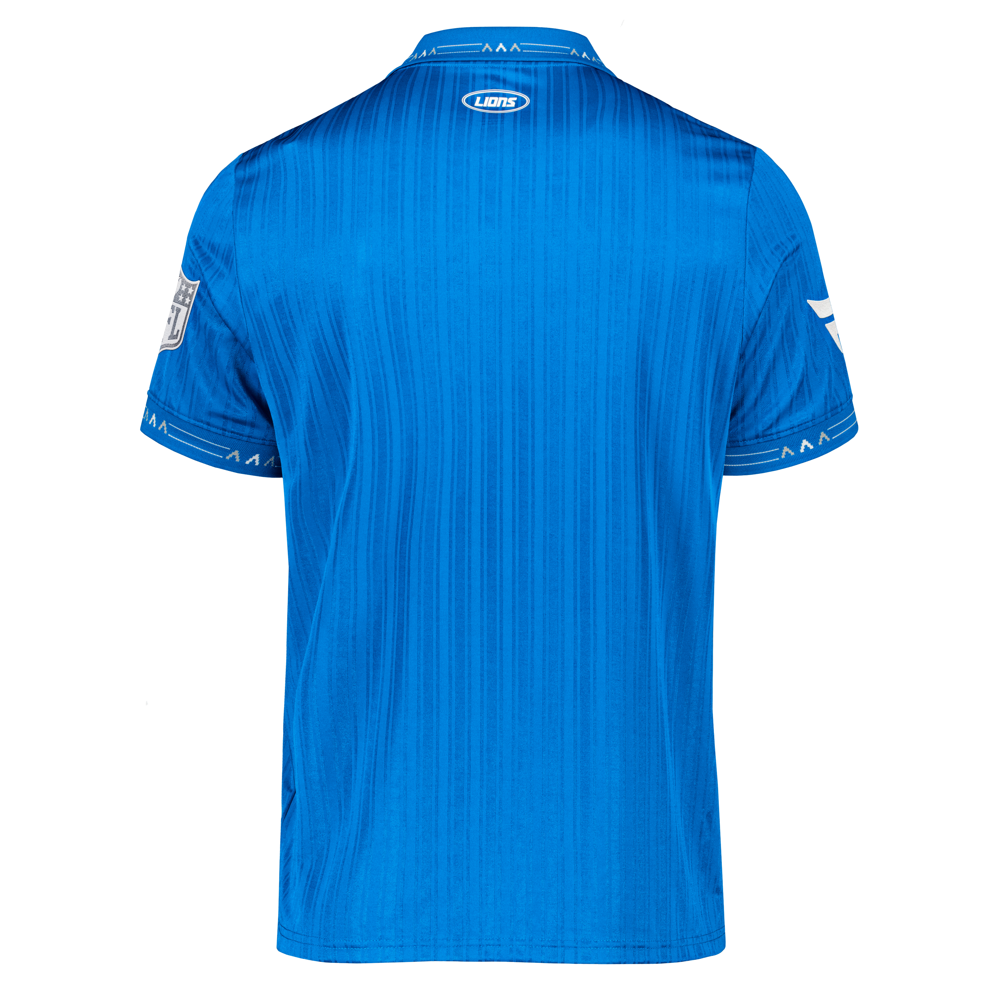 Detroit Lions Youth Football x Football Collared Fan Top - Blue - Image 13