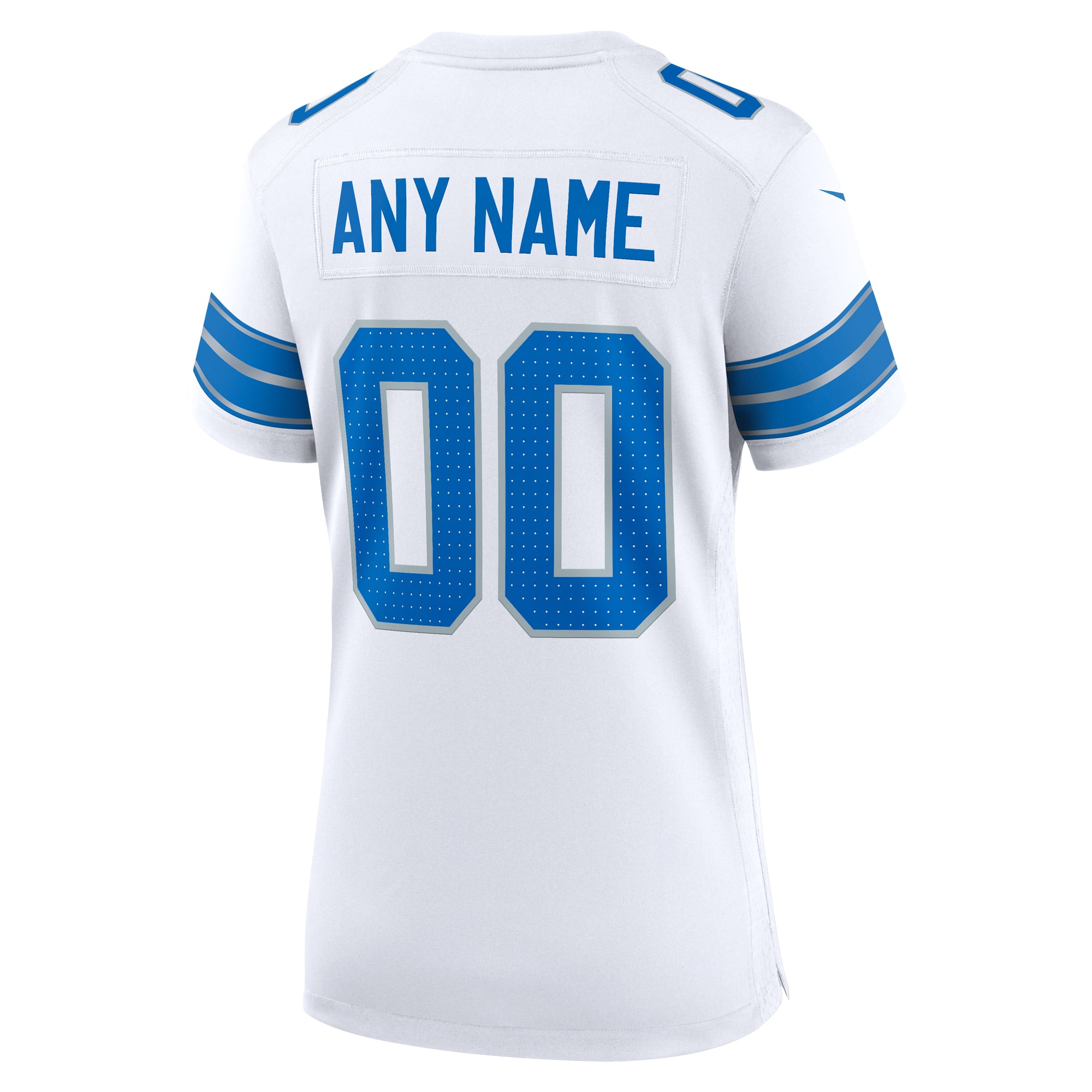 Detroit Lions Women's Alternate Custom Game Jersey - White - Image 4