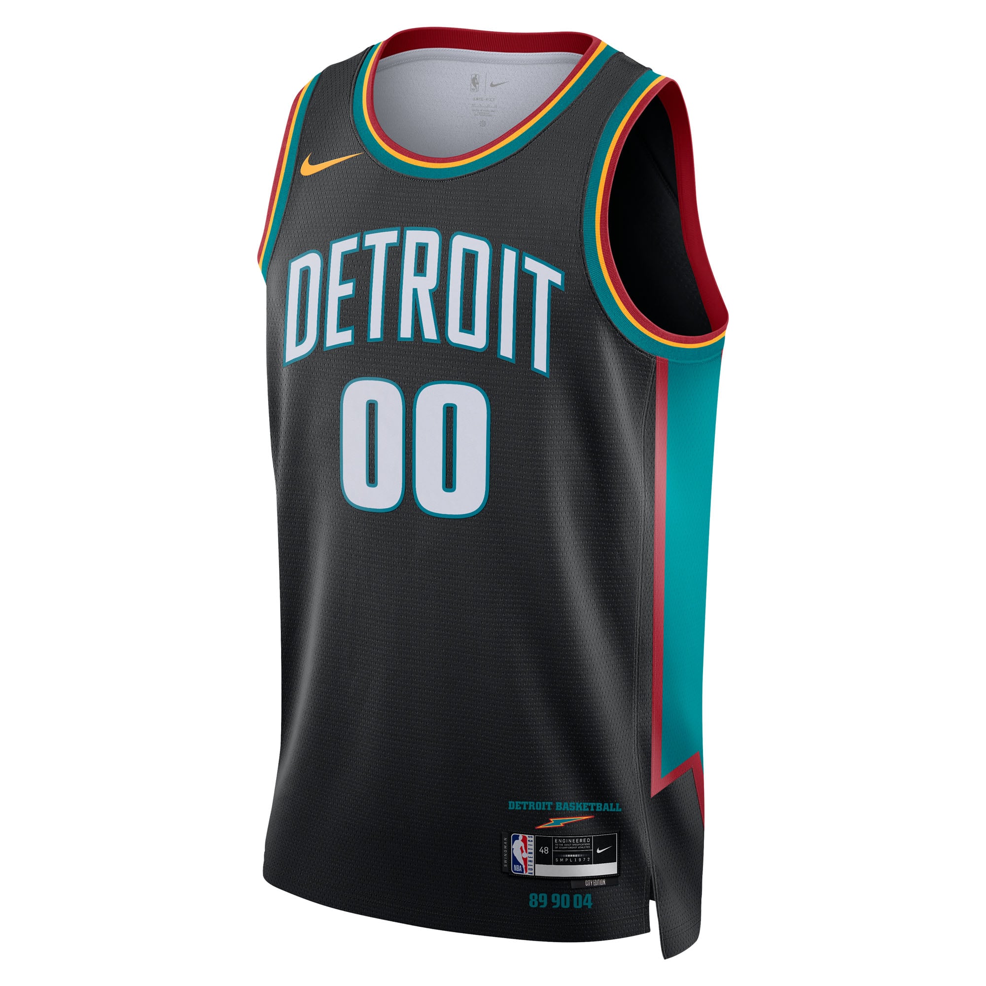 Detroit Pistons Unisex 2025/26 City Edition Swingman Custom Jersey - Charcoal - Image 3