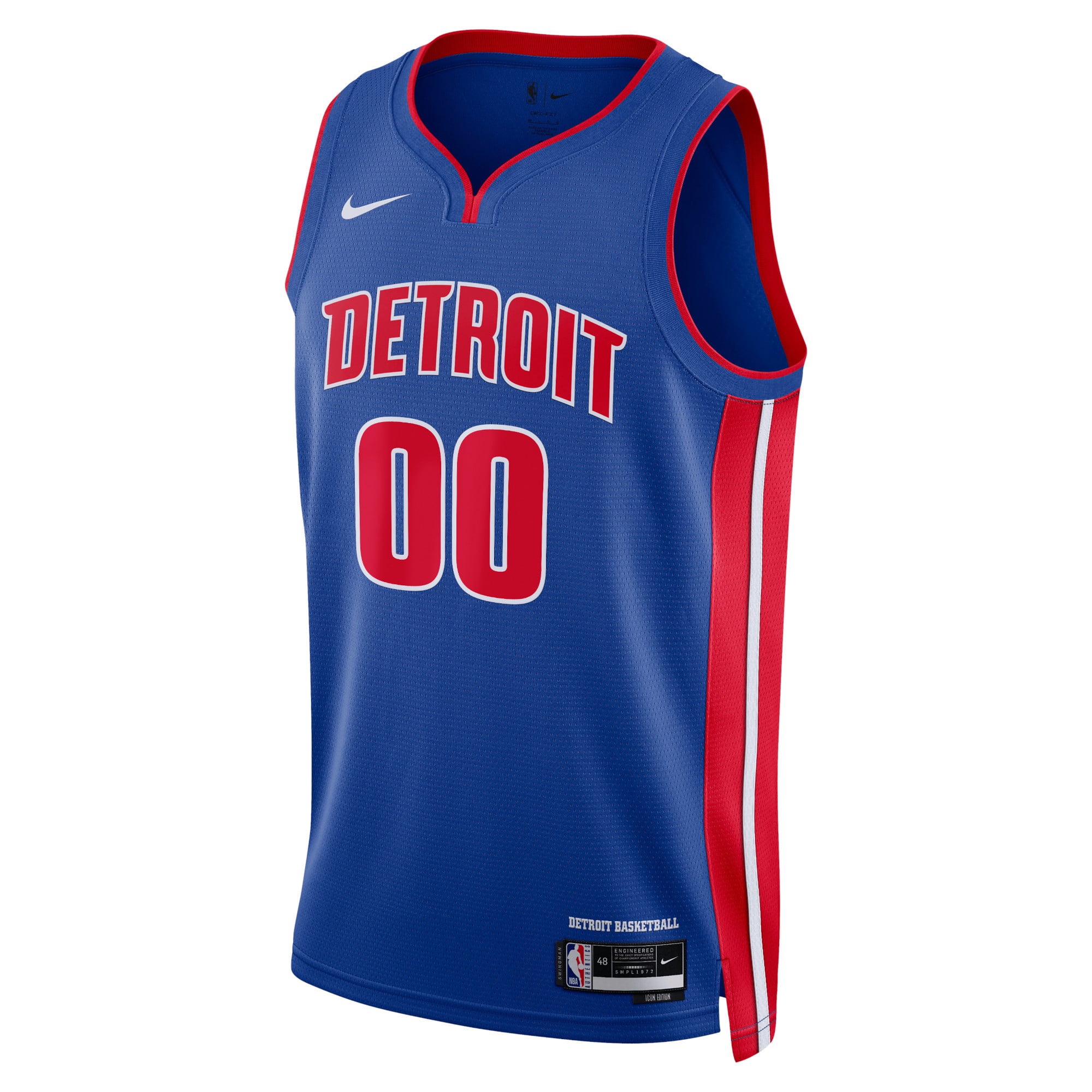 Detroit Pistons Unisex Swingman Custom Jersey White - Association Edition - Blue - Image 3
