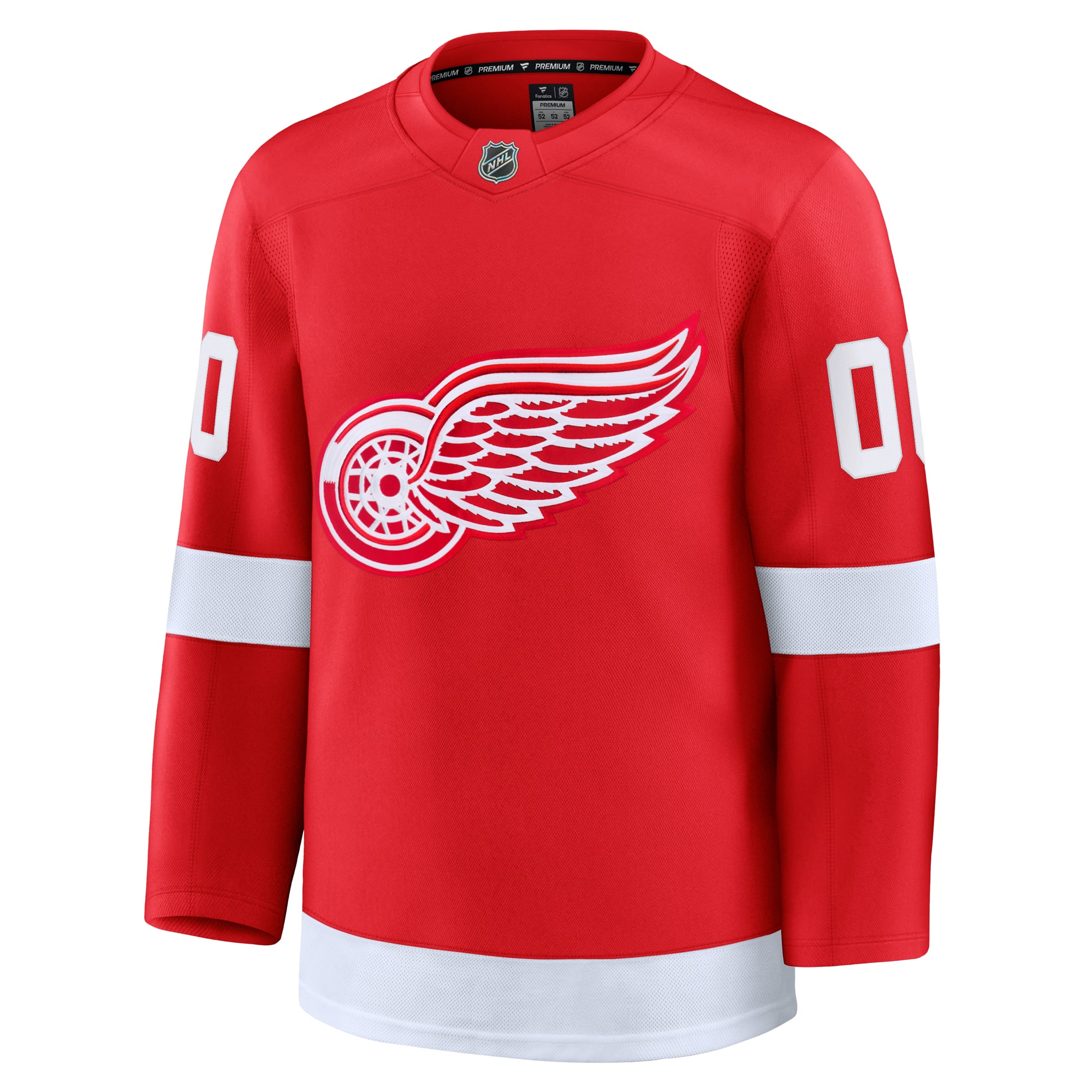 Detroit Red Wings Home Premium Custom Jersey - Red - Image 3