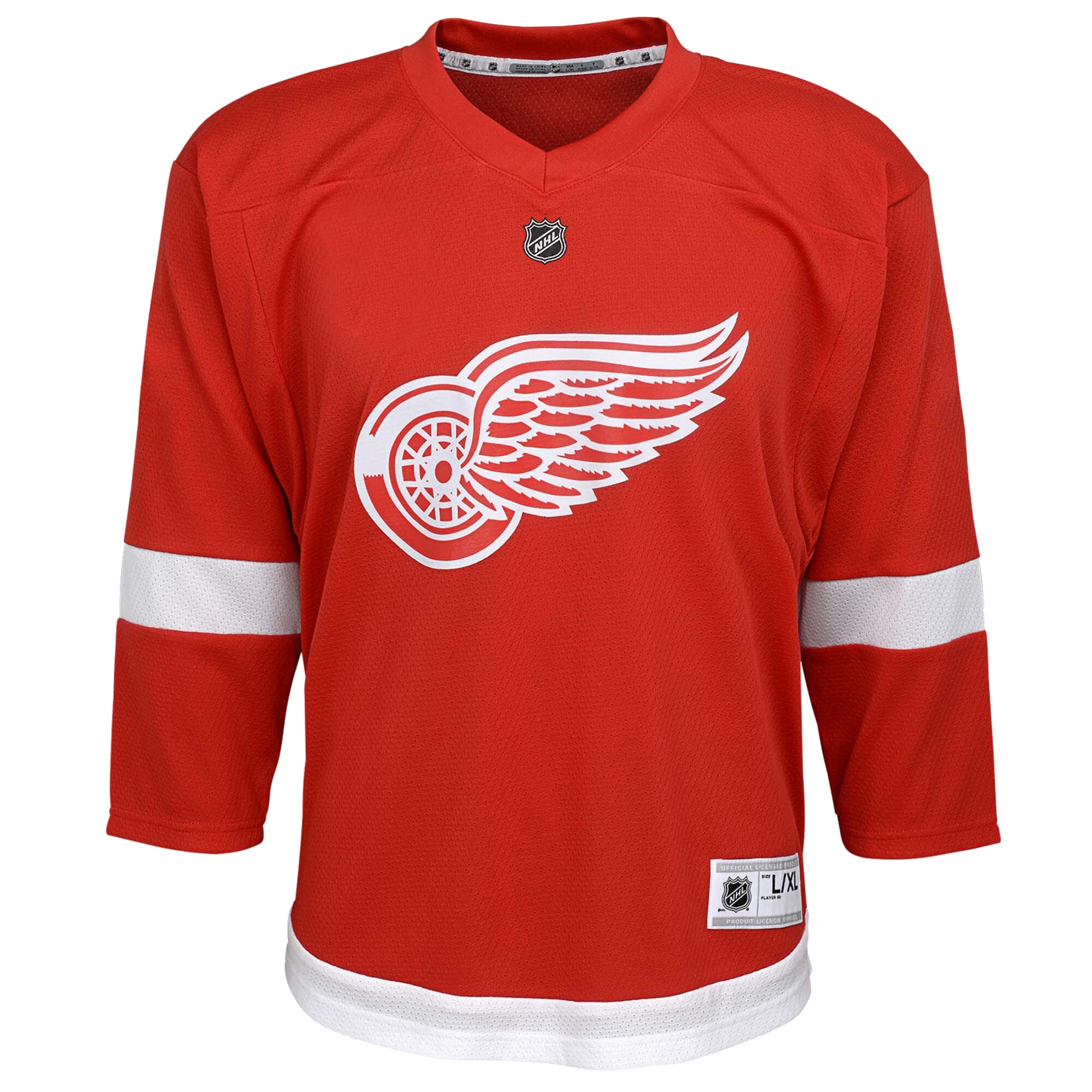 Detroit Red Wings Youth Home Custom Jersey - Red - Image 3