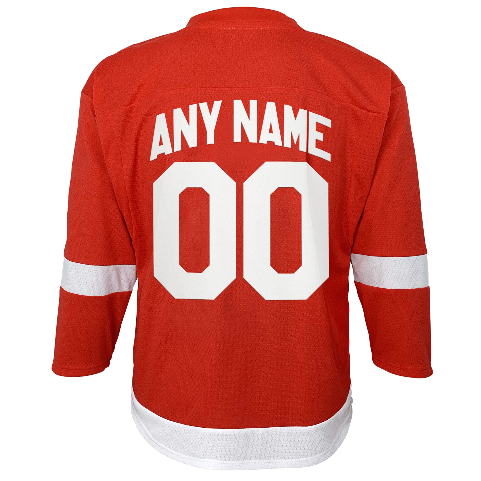 Detroit Red Wings Youth Home Custom Jersey - Red - Image 4