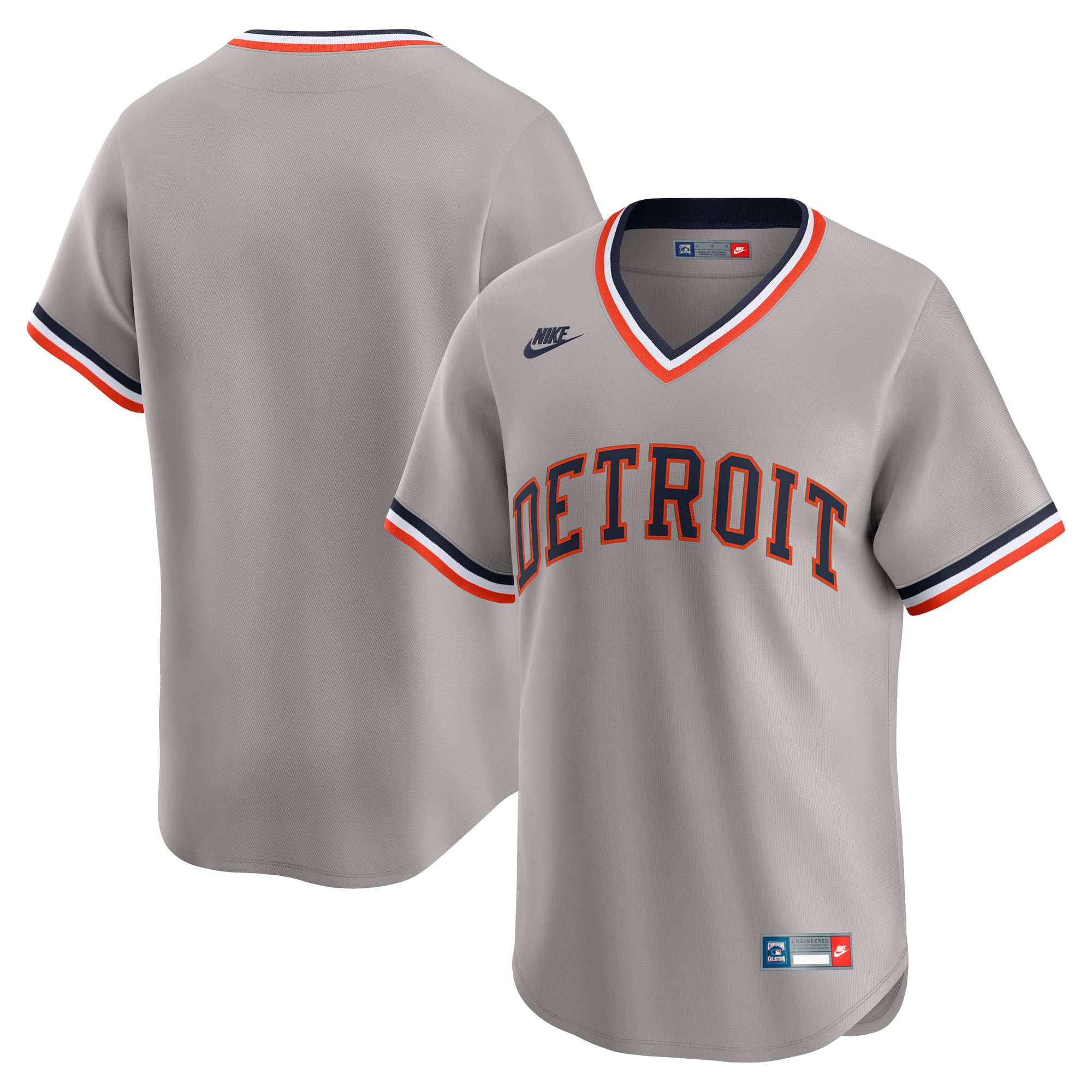 Detroit Tigers Cooperstown Collection Limited Jersey - Gray - Image 2