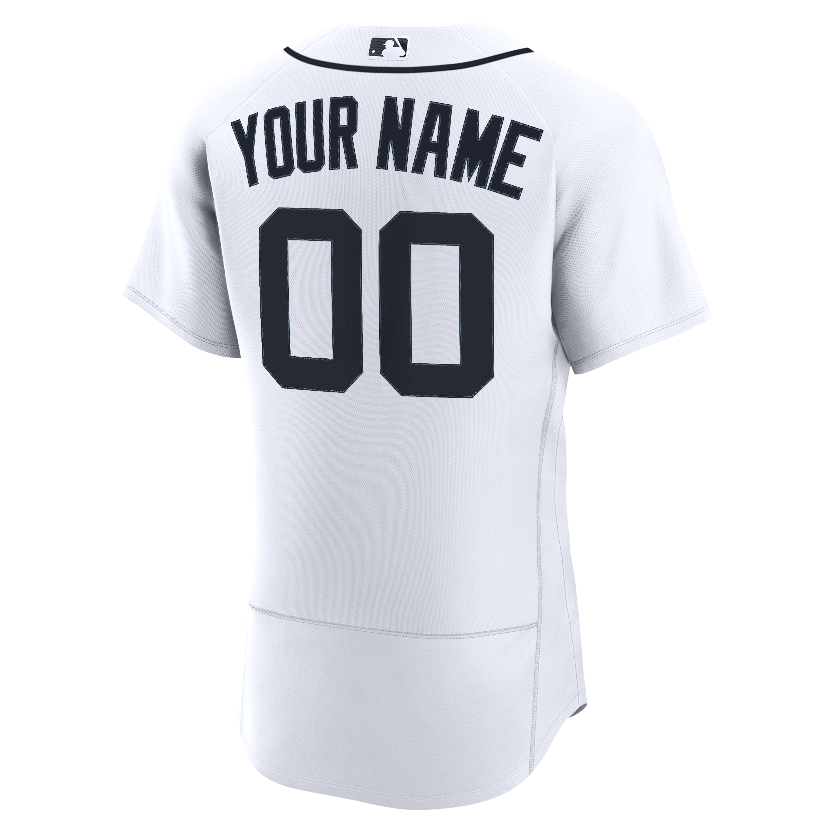 Detroit Tigers Home Custom Jersey - White - Image 4
