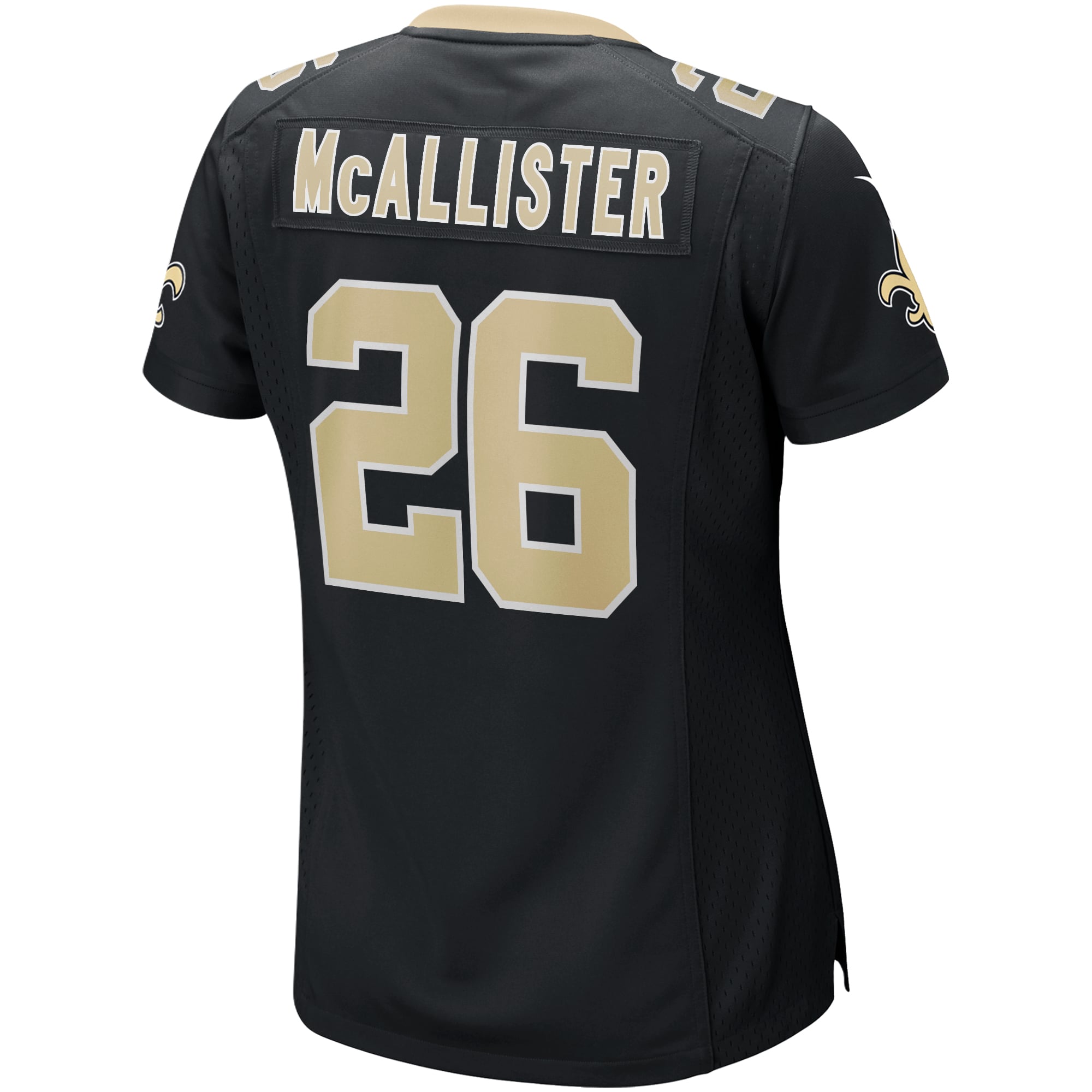 Deuce McAllister New Orleans Saints Women's Game Retired Player Jersey - Black - Image 4
