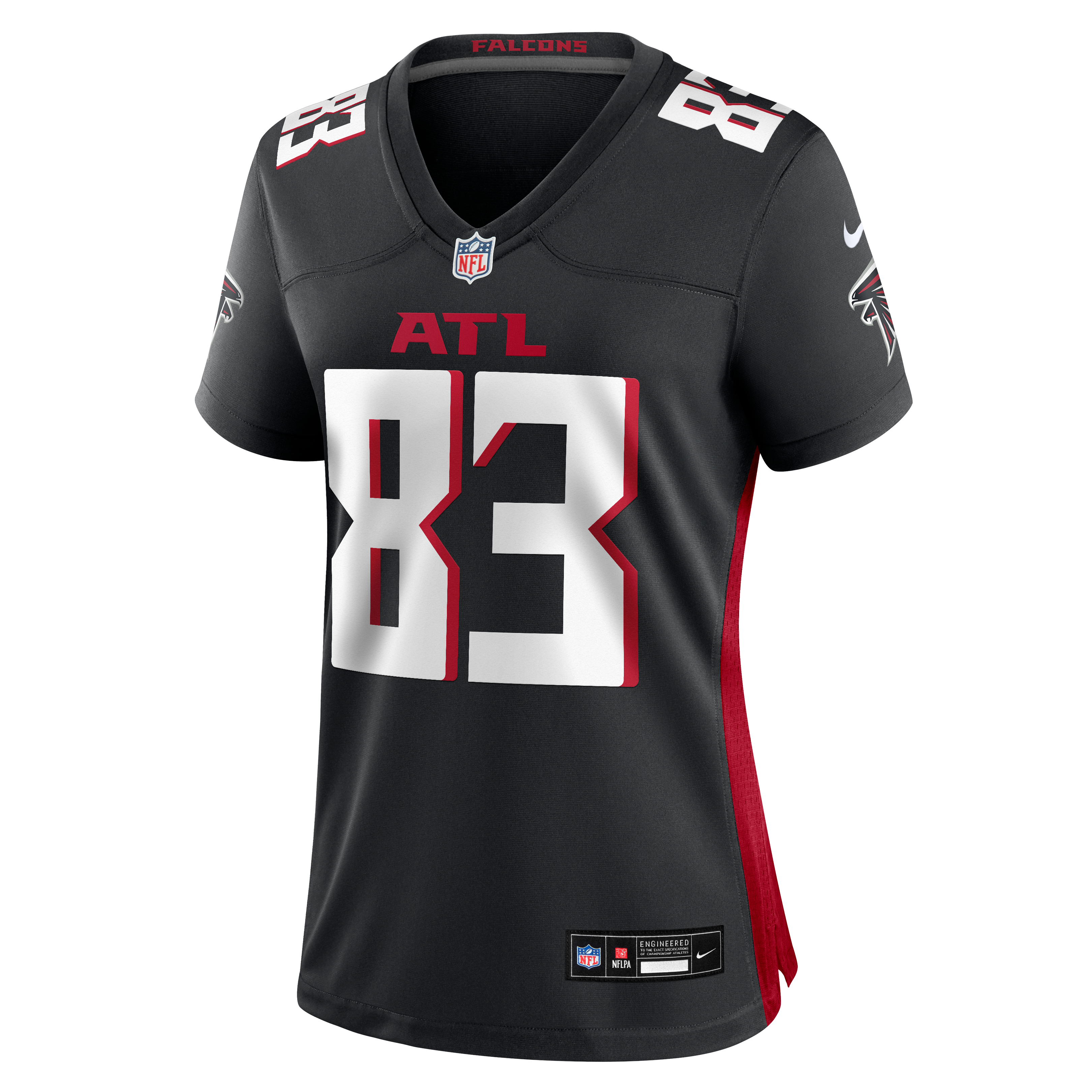 Deven Thompkins Atlanta Falcons Women's Team Game Jersey - Black - Image 3
