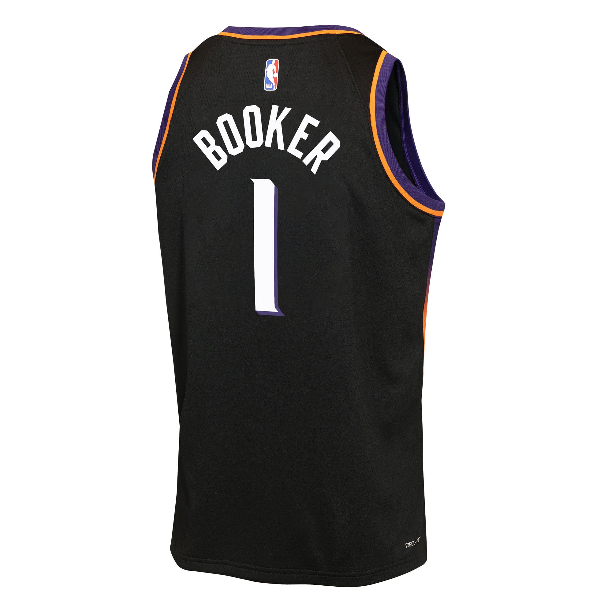 Devin Booker Phoenix Suns Jordan Brand Youth Swingman Jersey - Statement Edition - Black - Image 4