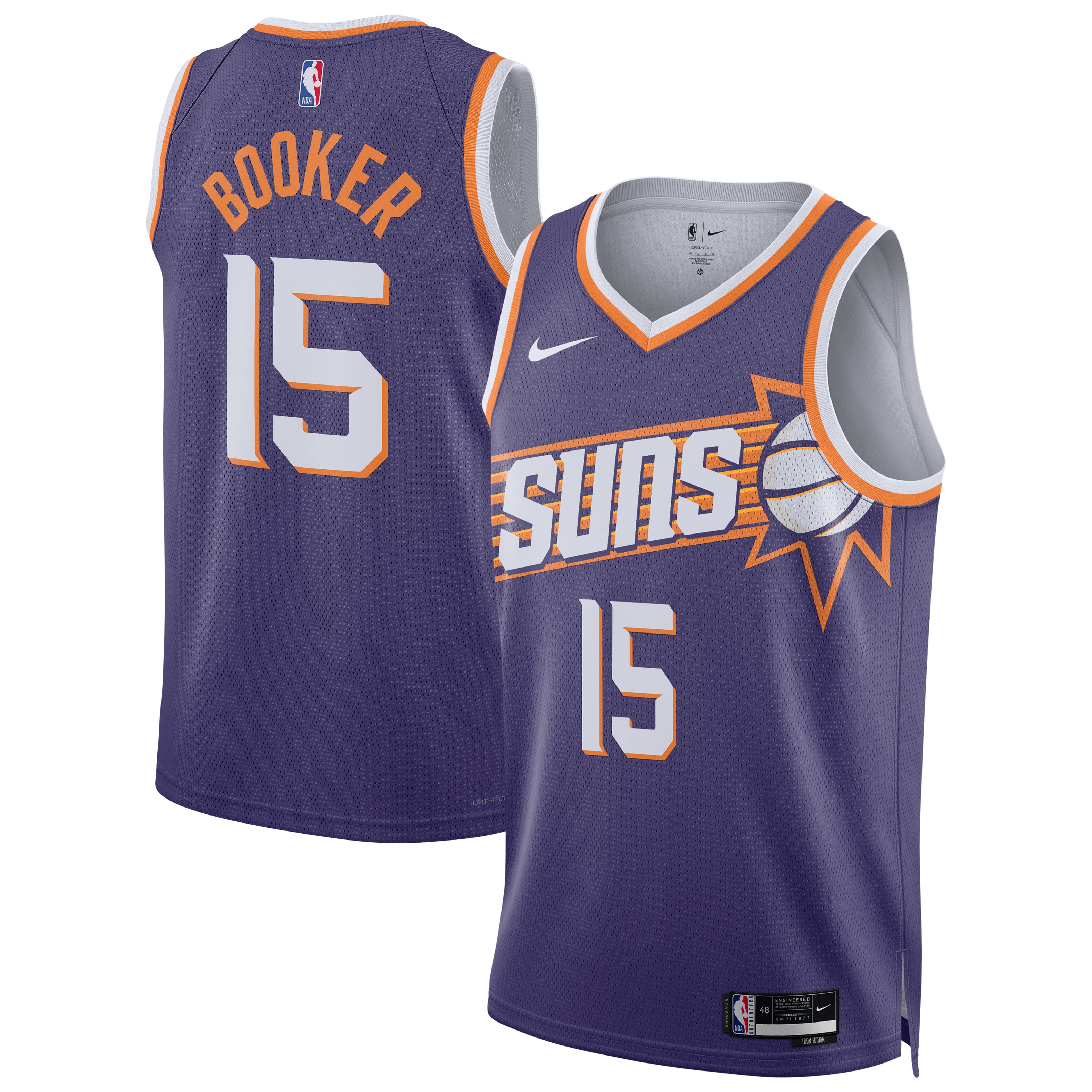 Devin Booker Phoenix Suns Unisex Swingman Player Jersey - Association Edition - Purple